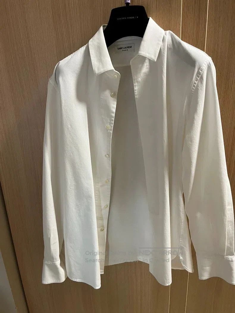 Saint Laurent Paris YSL White Long Sleeve Shirt. Size US XS / EU 42 / 0 - 1 Thumbnail