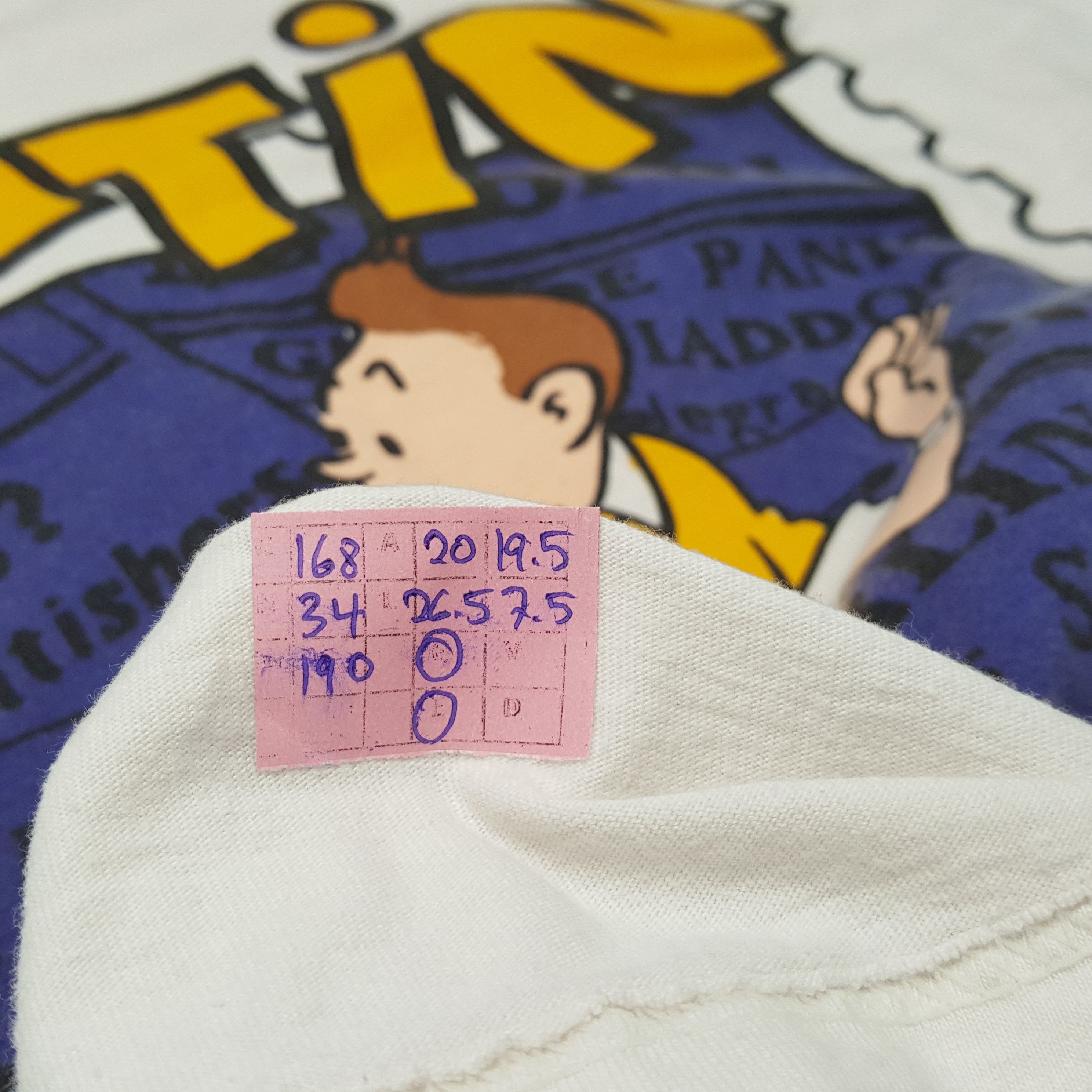 Vintage Adventure of Tin Tin Cartoon Tshirt Streetwear Style Size US M / EU 48-50 / 2 - 7 Thumbnail