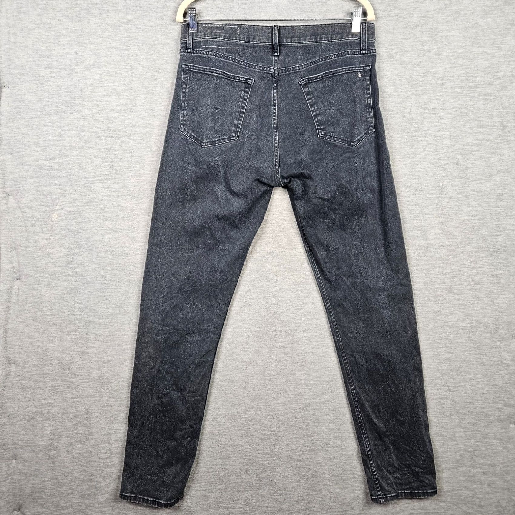 Rag & Bone rag & bone Fit 2 Slim Light Black Mid rise Men's Casual Jeans 32 Regular 5-Pocket Denim Size US 32 / EU 48 - 4 Thumbnail