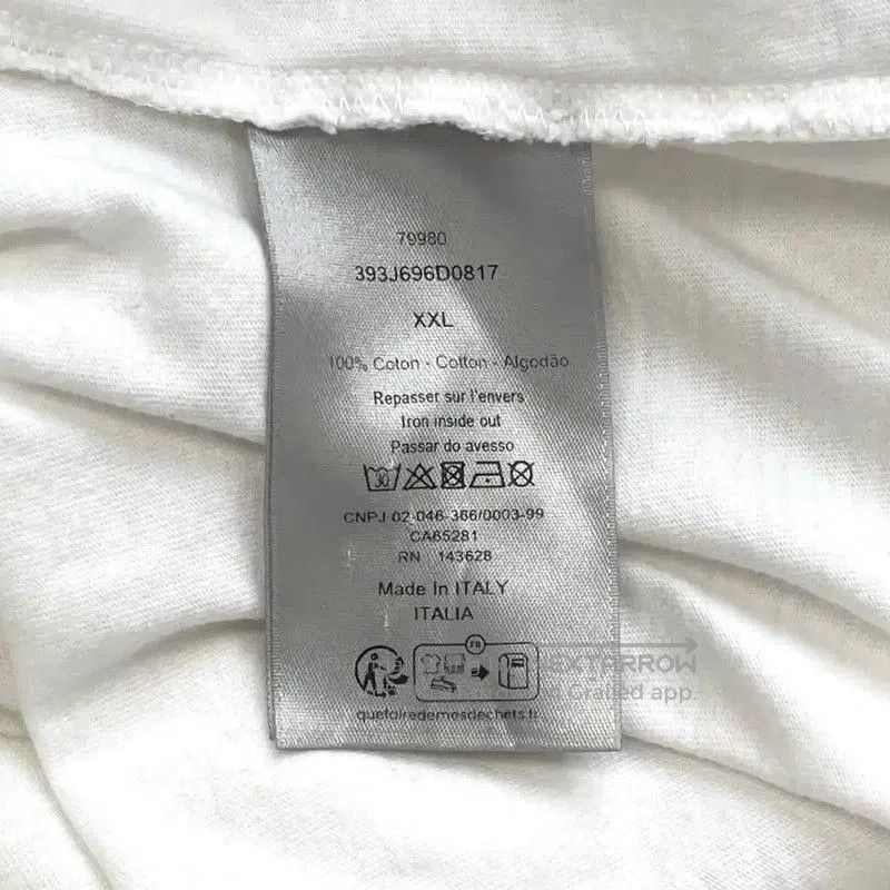 Dior Dior Summer White Cotton Graphic T-Shirt . Size US XXL / EU 58 / 5 - 7 Thumbnail