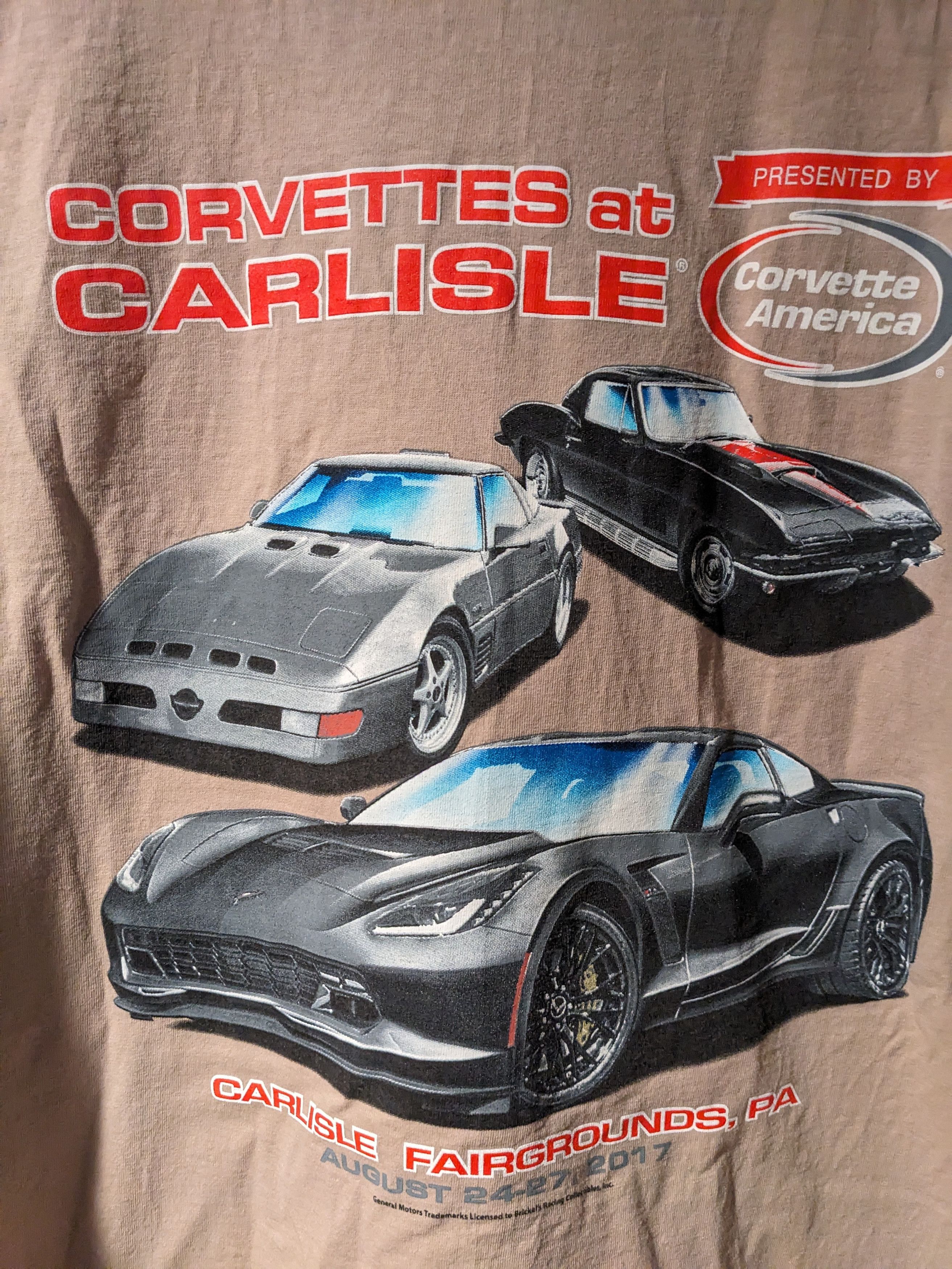 NASCAR Vintage 2017 Corvettes Car Show Muscle Racing Speed T-Shirt Size US XXL / EU 58 / 5 - 2 Thumbnail