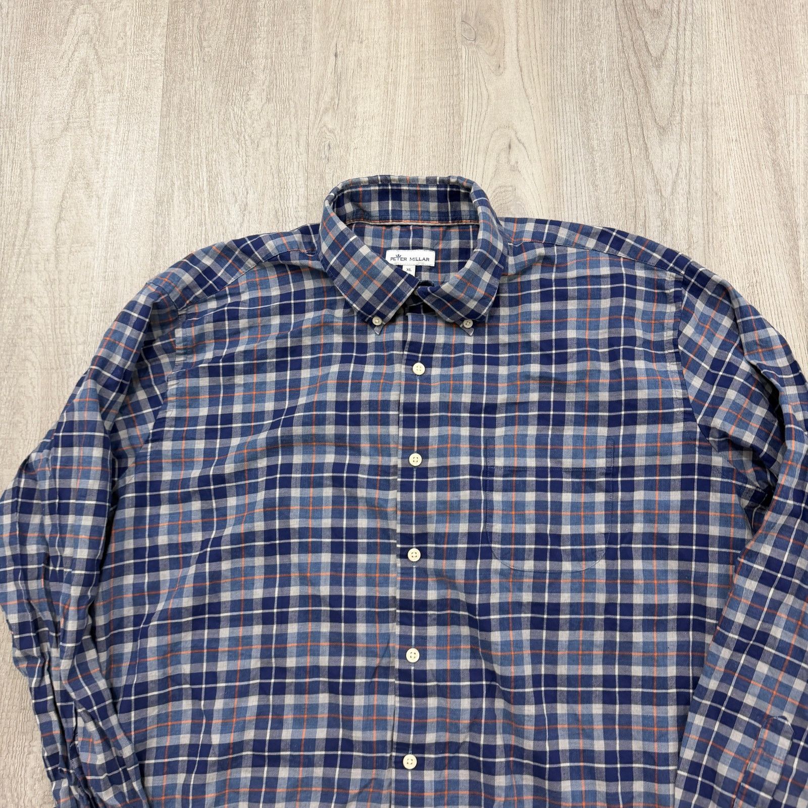 Johnston & Murphy Johnston & Murphy Button Down Shirt Men's Extra Large Blue Size US XL / EU 56 / 4 - 2 Thumbnail