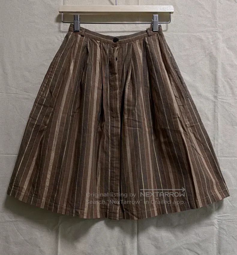 Comme des Garcons Comme des Garcons size F Early Gold Stripe Button Front Sk Size 22" - 2 Thumbnail