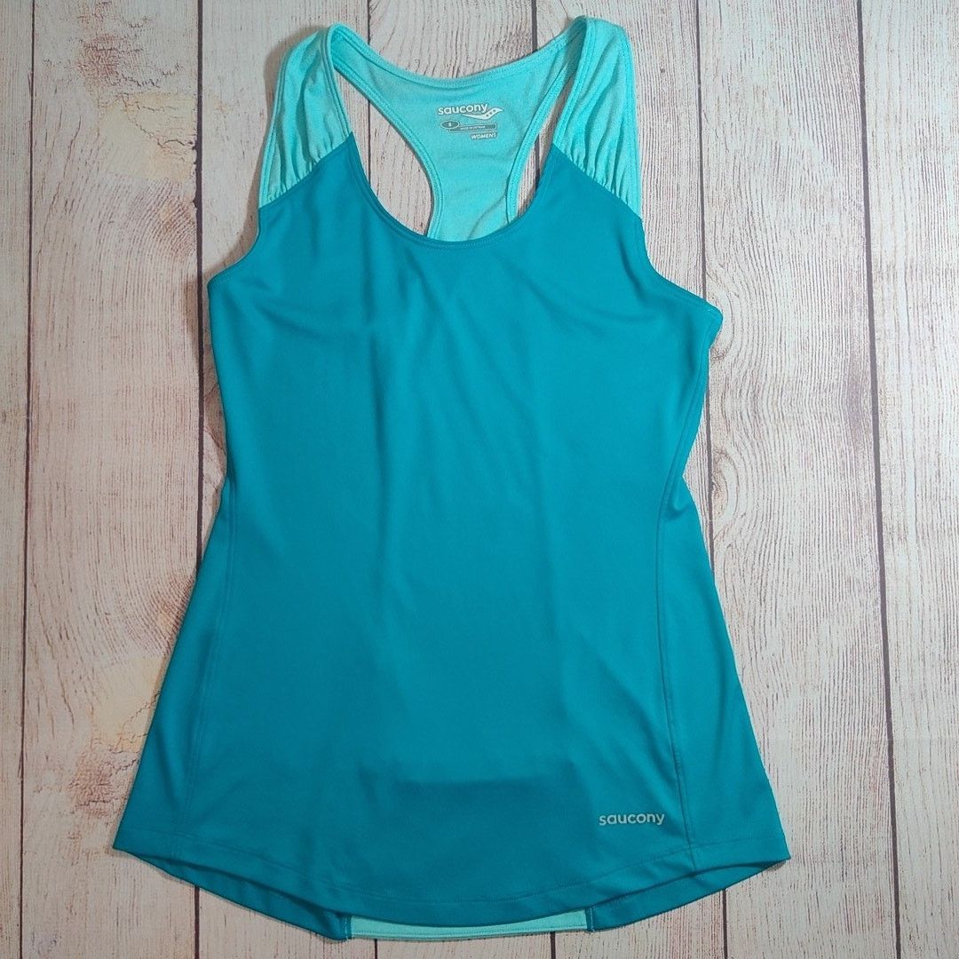 Saucony Saucony 2-tone Velo Racerback Tank Top sz S Size S / US 4 / IT 40 - 3 Thumbnail