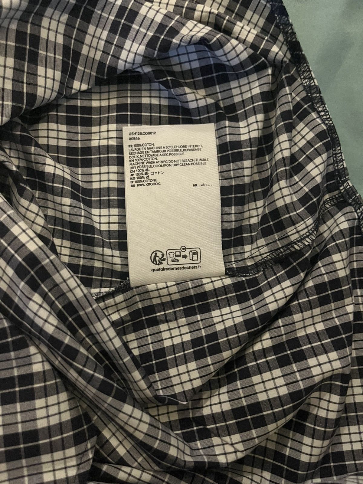 AMI AMI PARIS CHECK-PATTERN SHIRT Size US M / EU 48-50 / 2 - 5 Thumbnail