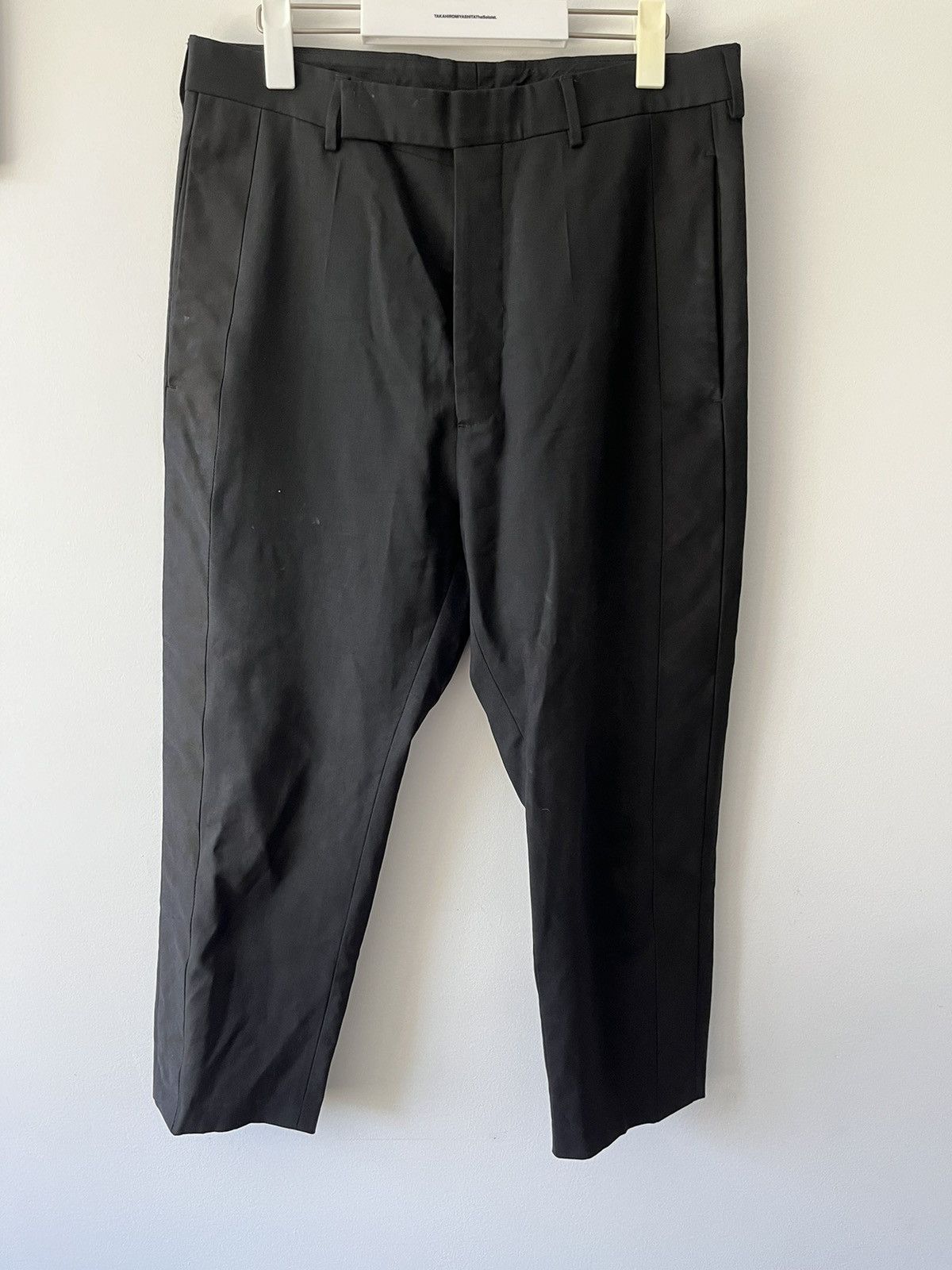 image of Rick Owens Cropped Tux Astaires in Black, Men's (Size 30)