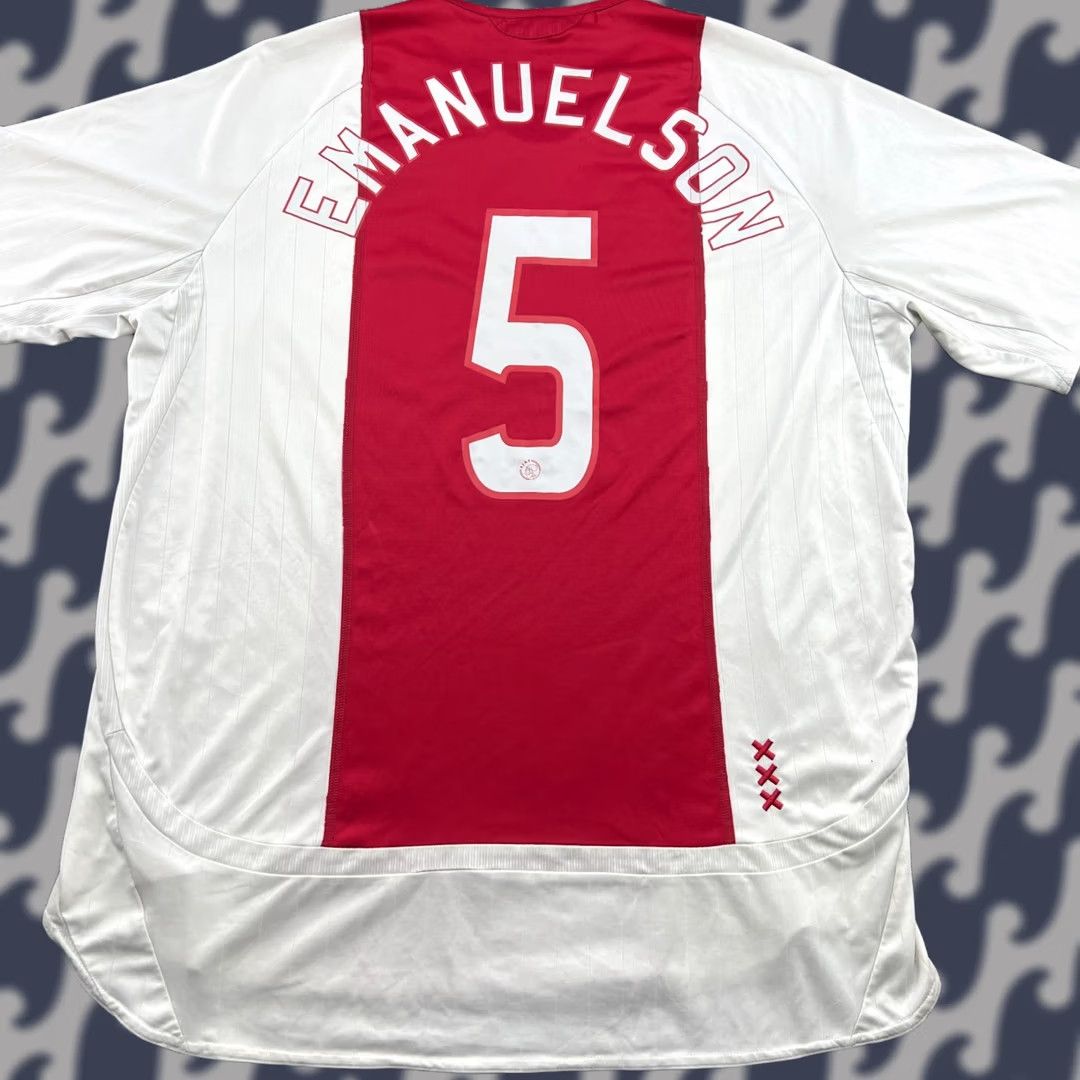 Adidas Ajax Amsterdam 2006 2007 Home Jersey Mens XL Adidas T-Shirt Multicolor Football Urby Emanuelson Size US XL / EU 56 / 4 - 1 Thumbnail