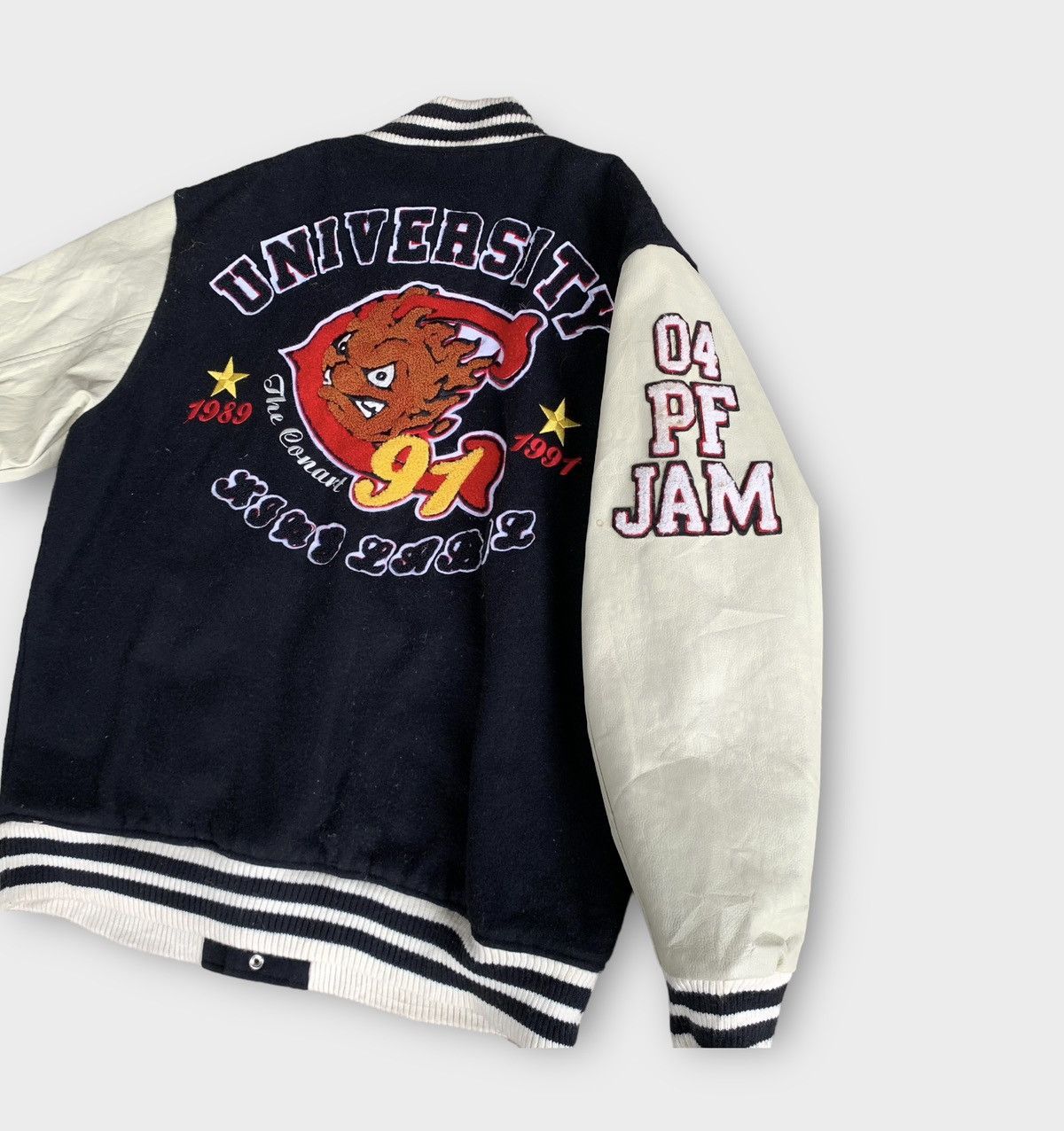 Other Conart 91 University Wool Leather Jacket Embroidered Logo Size US L / EU 52-54 / 3 - 5 Thumbnail
