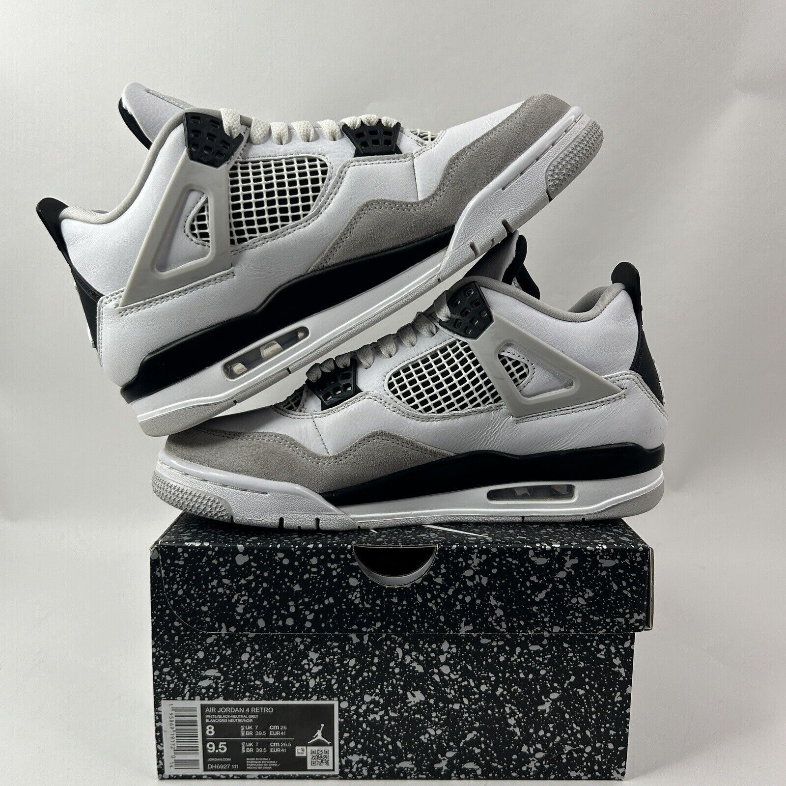 Nike Nike Air Jordan 4 Retro “Military Black White Grey” 2024 Size US 8 / EU 41 - 3 Thumbnail