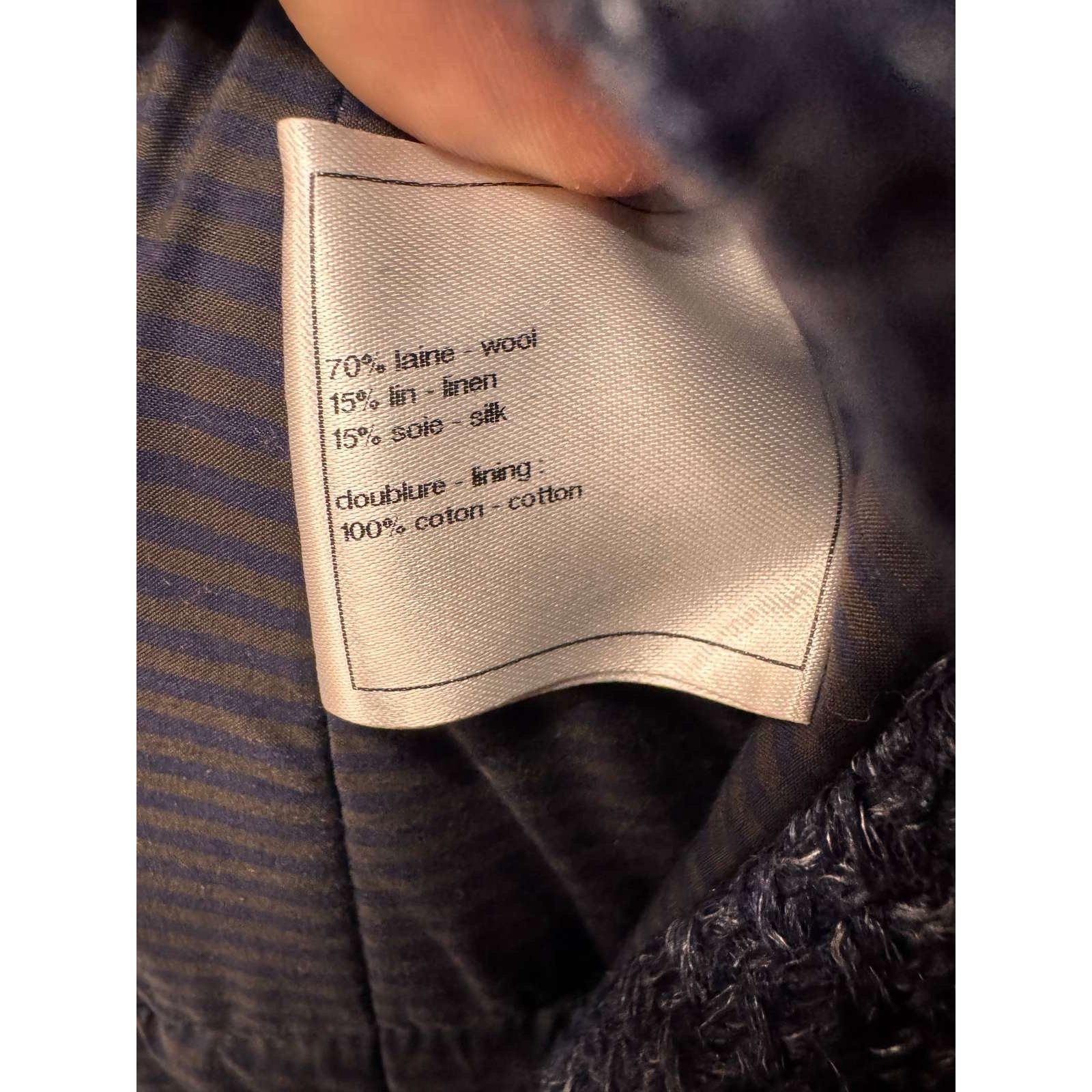 Chanel Chanel Blue Wool Fall 2012 Collection Coat SzFR40 Size M / US 6-8 / IT 42-44 - 5 Thumbnail