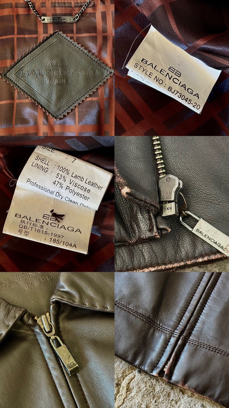 Balenciaga Balenciaga - 1997 - Nicolas Ghesquière -Zip Lambskin Leather Size US XXL / EU 58 / 5 - 20 Thumbnail