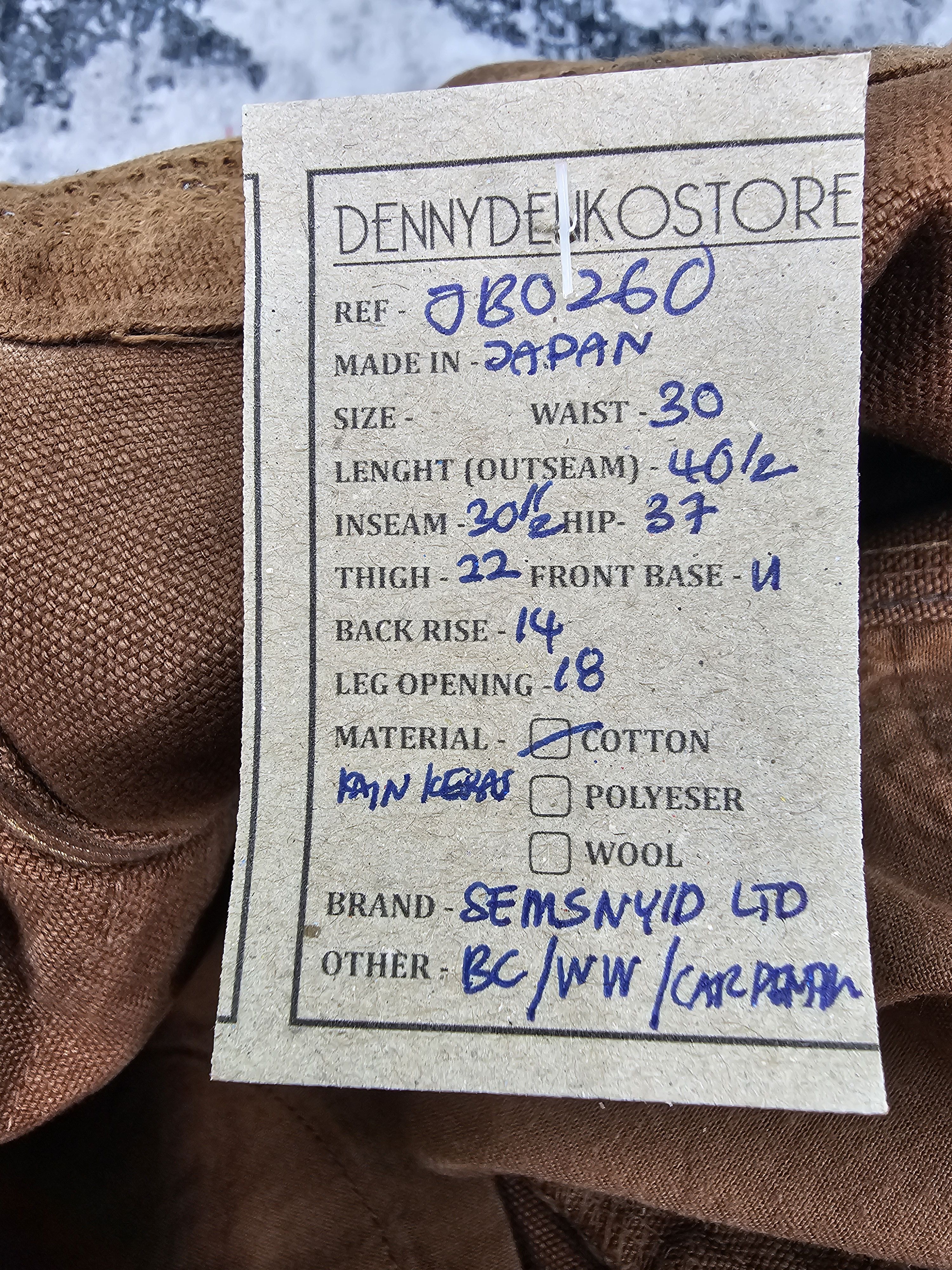 Japanese Brand SEMSNYID LTD Workwear Carpenter Workers Flare Pants JB0260 Size US 30 / EU 46 - 15 Thumbnail