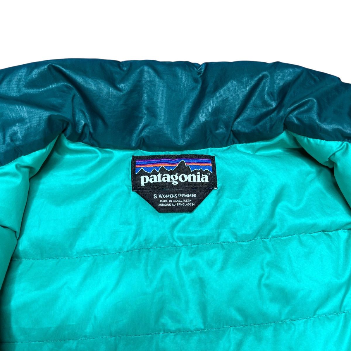 Patagonia Patagonia Women’s Style #84683 Down Teal Zip Puffer Jacket Size S / US 4 / IT 40 - 4 Thumbnail