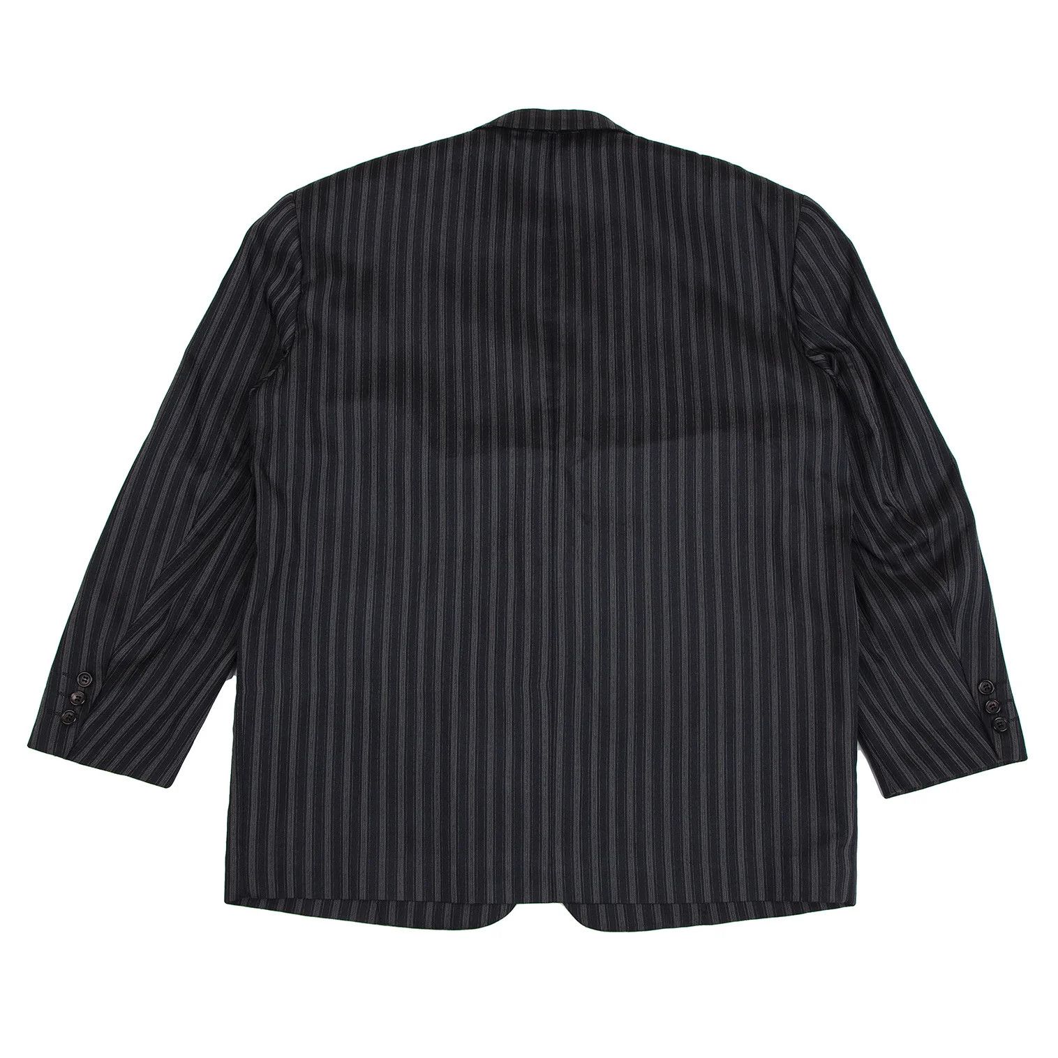 Comme des Garcons Homme Plus Polyester Stitch Stripe Jacket in Navy, Size M Size US M / EU 48-50 / 2 - 13 Thumbnail