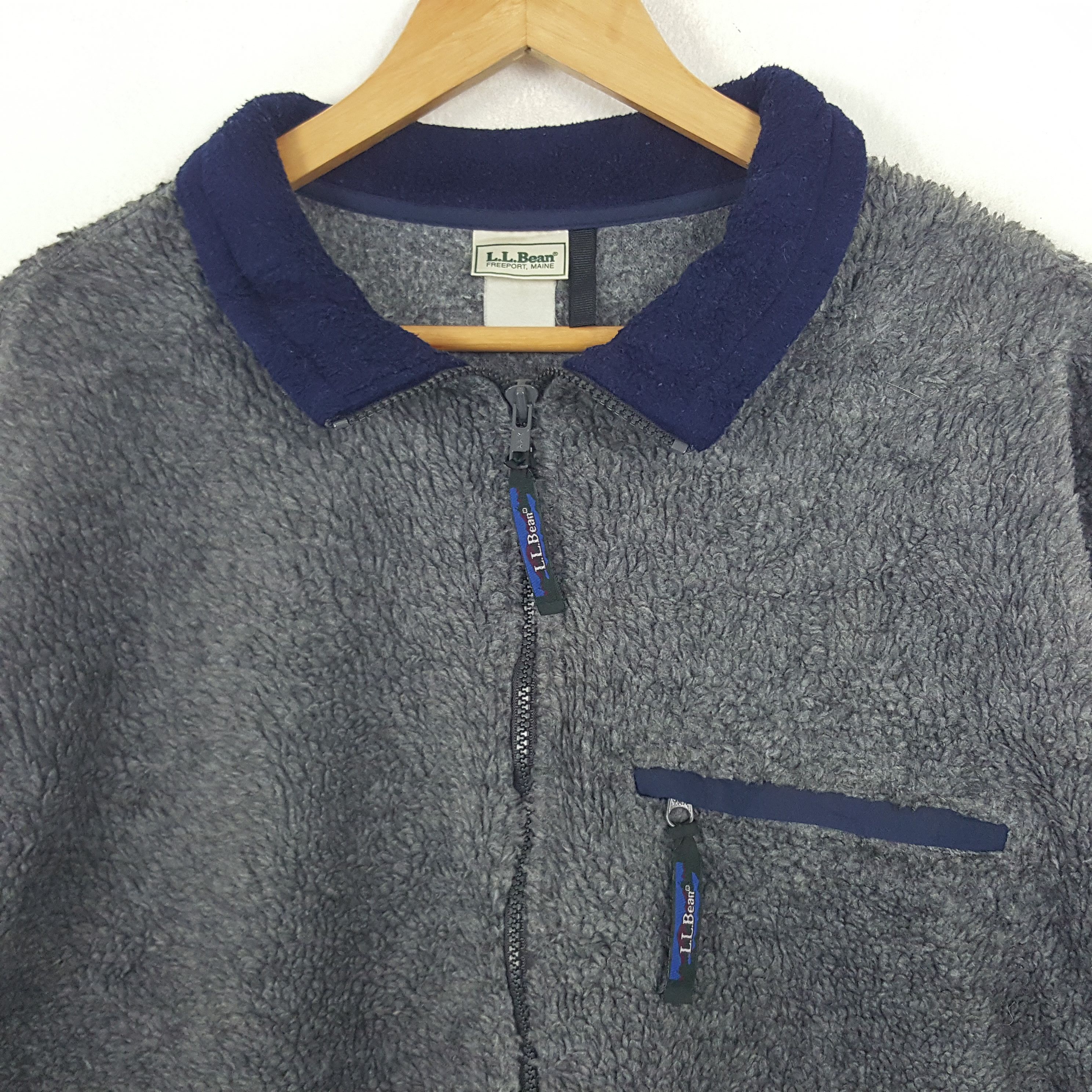 L.L. Bean × Vintage Vintage L.L. Bean Half Zipper Collared Sweatshirt Size US XL / EU 56 / 4 - 2 Thumbnail