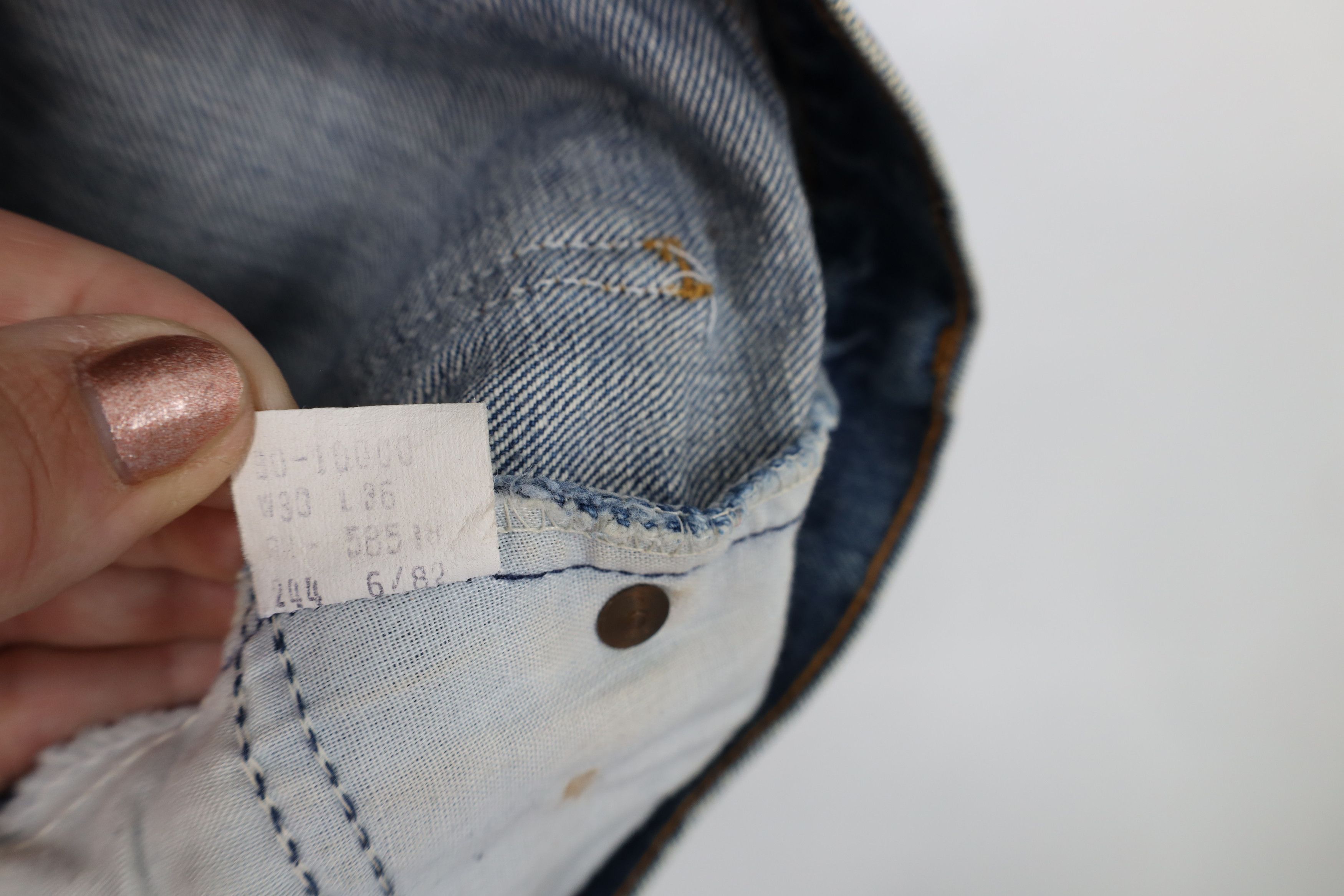 Vintage Vintage 70s 80s Streetwear Straight Leg Denim Jeans Blue USA Size US 30 / EU 46 - 9 Thumbnail