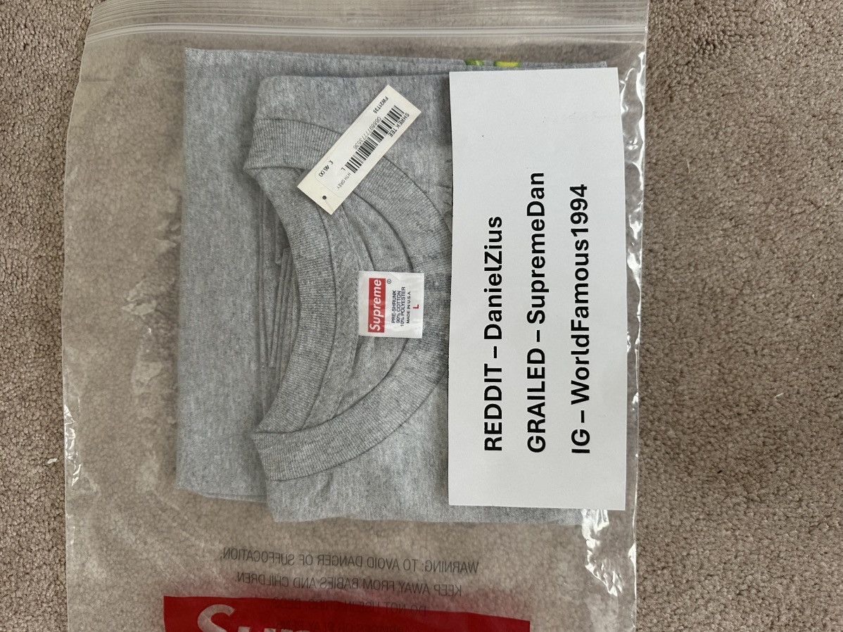Supreme Supreme Shrek Tee 'Heather Grey' Size US L / EU 52-54 / 3 - 3 Thumbnail
