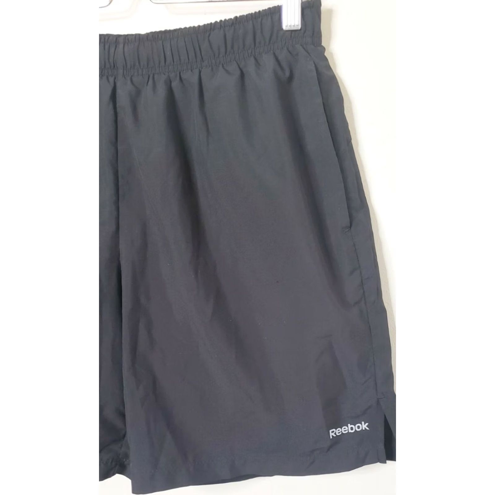 Reebok REEBOK Play Dry Shorts Men M Black Athletic Workout Gym Leg Length Liner Men's Size US 31 - 4 Thumbnail