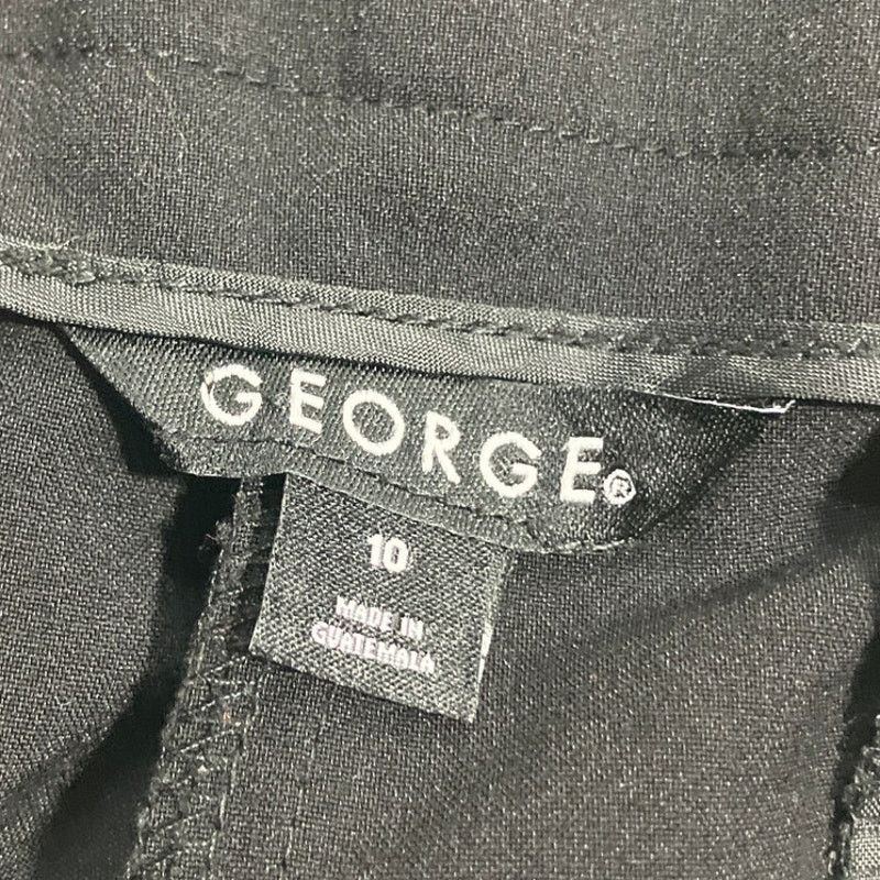 George George Black Y2K Mid Rise Curvy Fit Trousers Tall 10 Size 32" / US 10 / IT 46 - 5 Thumbnail