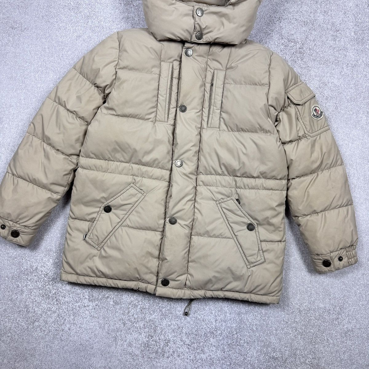 Moncler Boys Moncler Enfant Beige Hooded Down Parka Jacket Size US XXS / EU 40 - 7 Thumbnail