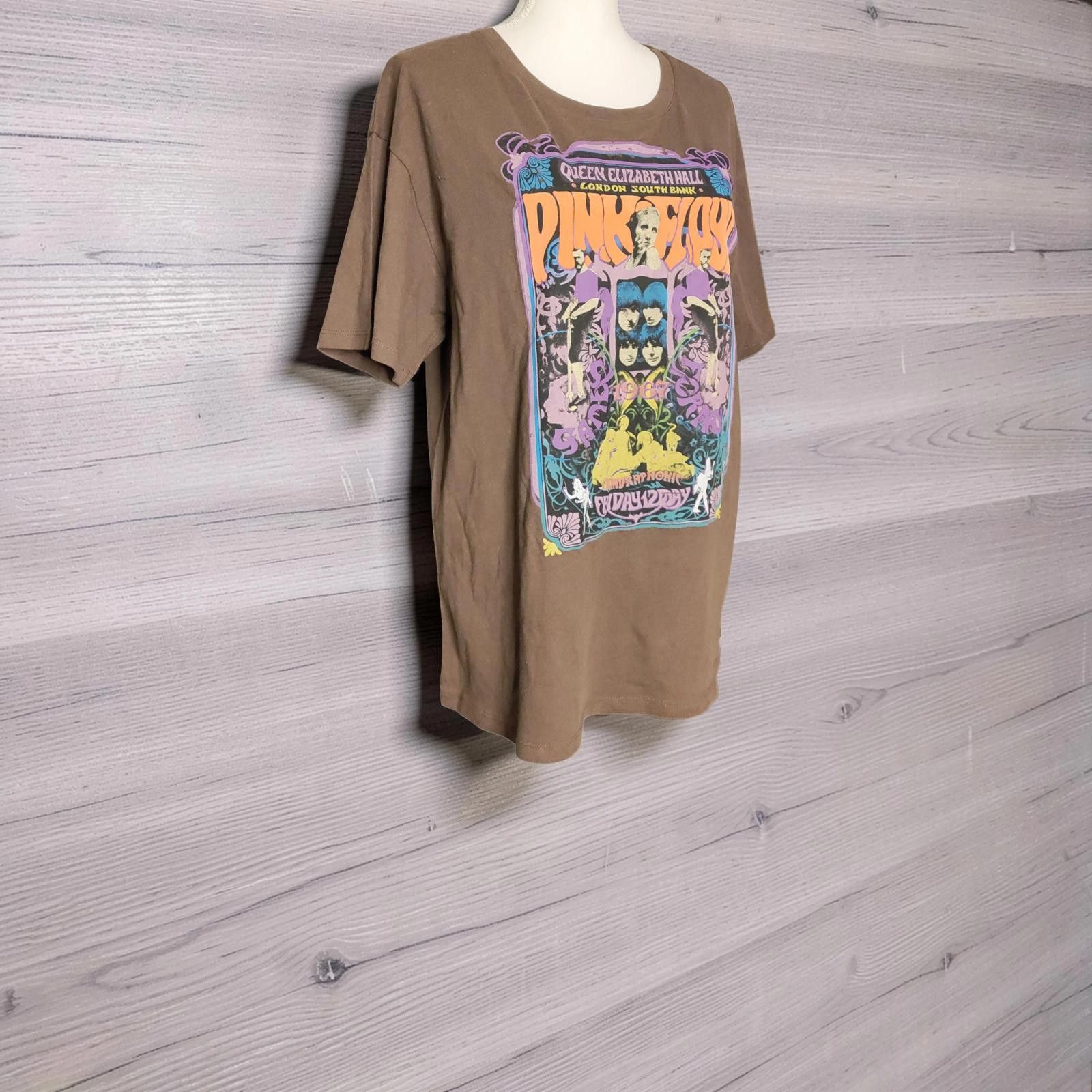 Pink Floyd Official Pink Floyd Mocha Brown Graphic Tee Size Medium Size ONE SIZE - 4 Thumbnail