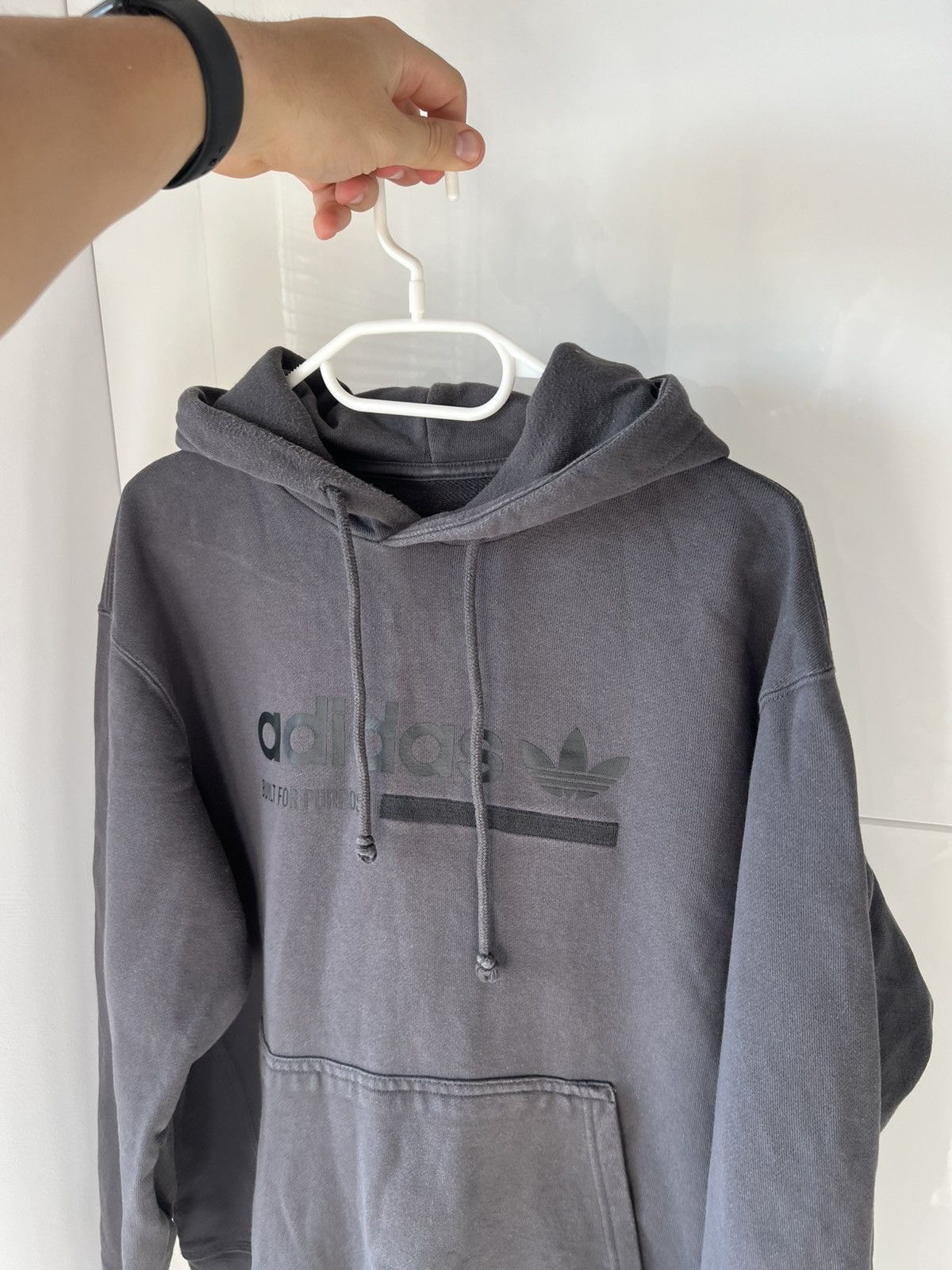 Adidas Adidas EQT Kaval Graphic Grey Premium Overprinted Hoodie Size US M / EU 48-50 / 2 - 6 Thumbnail