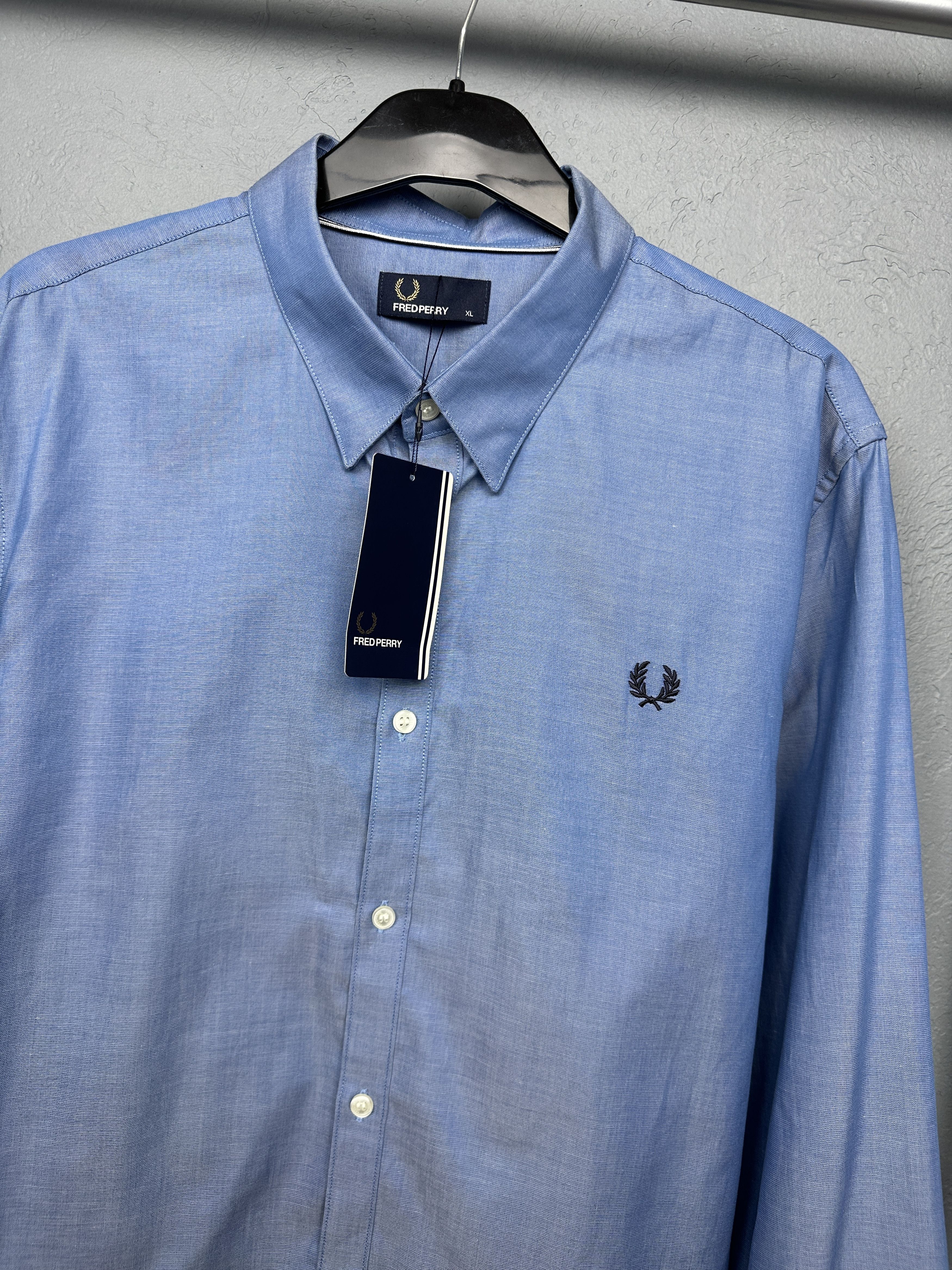 Fred Perry NEW Fred Perry Mens Long Sleeve Shirt Size US XL / EU 56 / 4 - 2 Thumbnail
