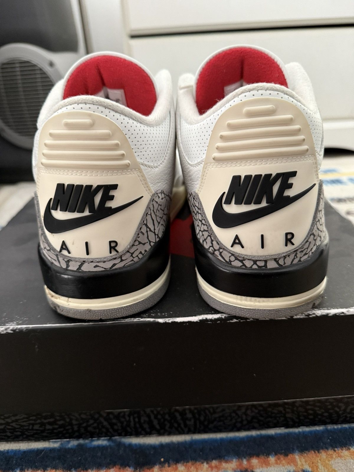 Nike Nike Air Jordan 3 White Cement Size US 12 / EU 45 - 4 Thumbnail