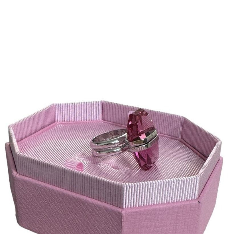 Swarovski Swarovski Lucent ring Magnetic closure, Pink, Size 55 / 7 Size ONE SIZE - 8 Thumbnail