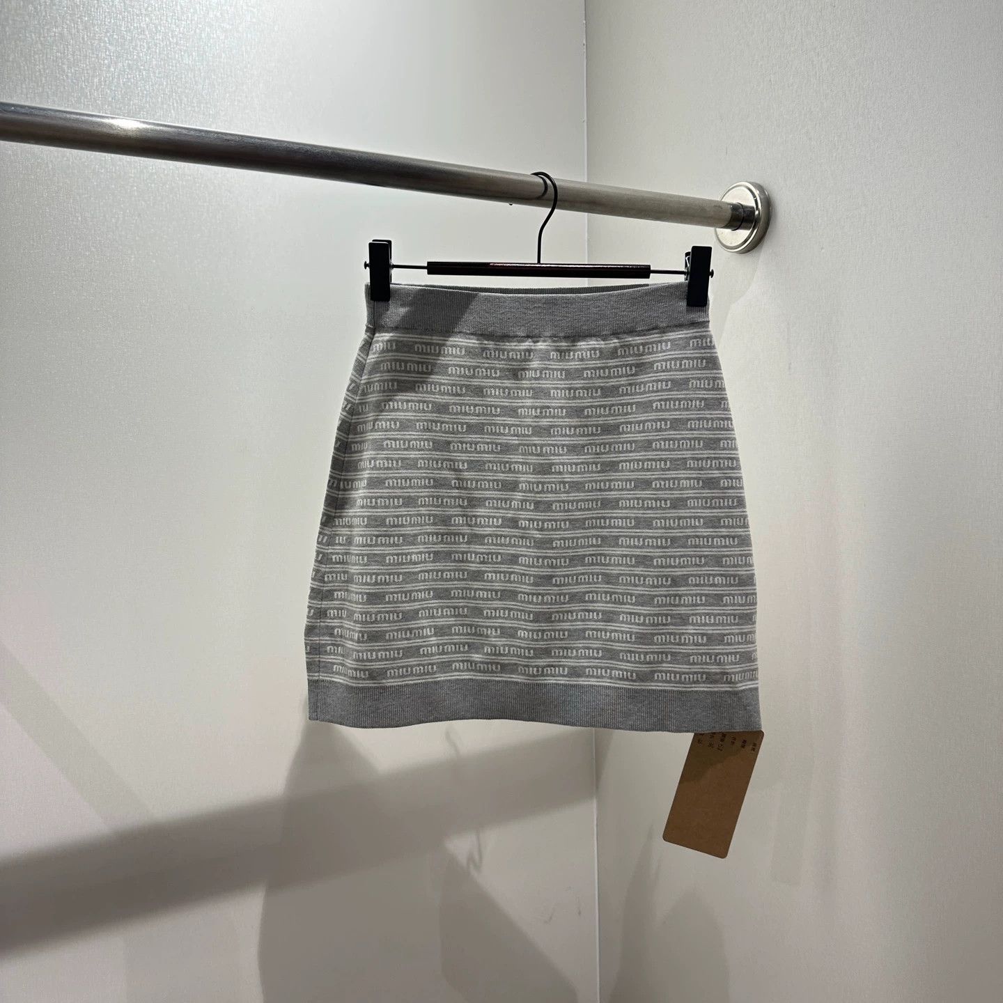 Miu Miu MIU MIU Women's All Over Logo Skirt 36 Cotton Size 25" / US 0 / IT 36 - 2 Thumbnail