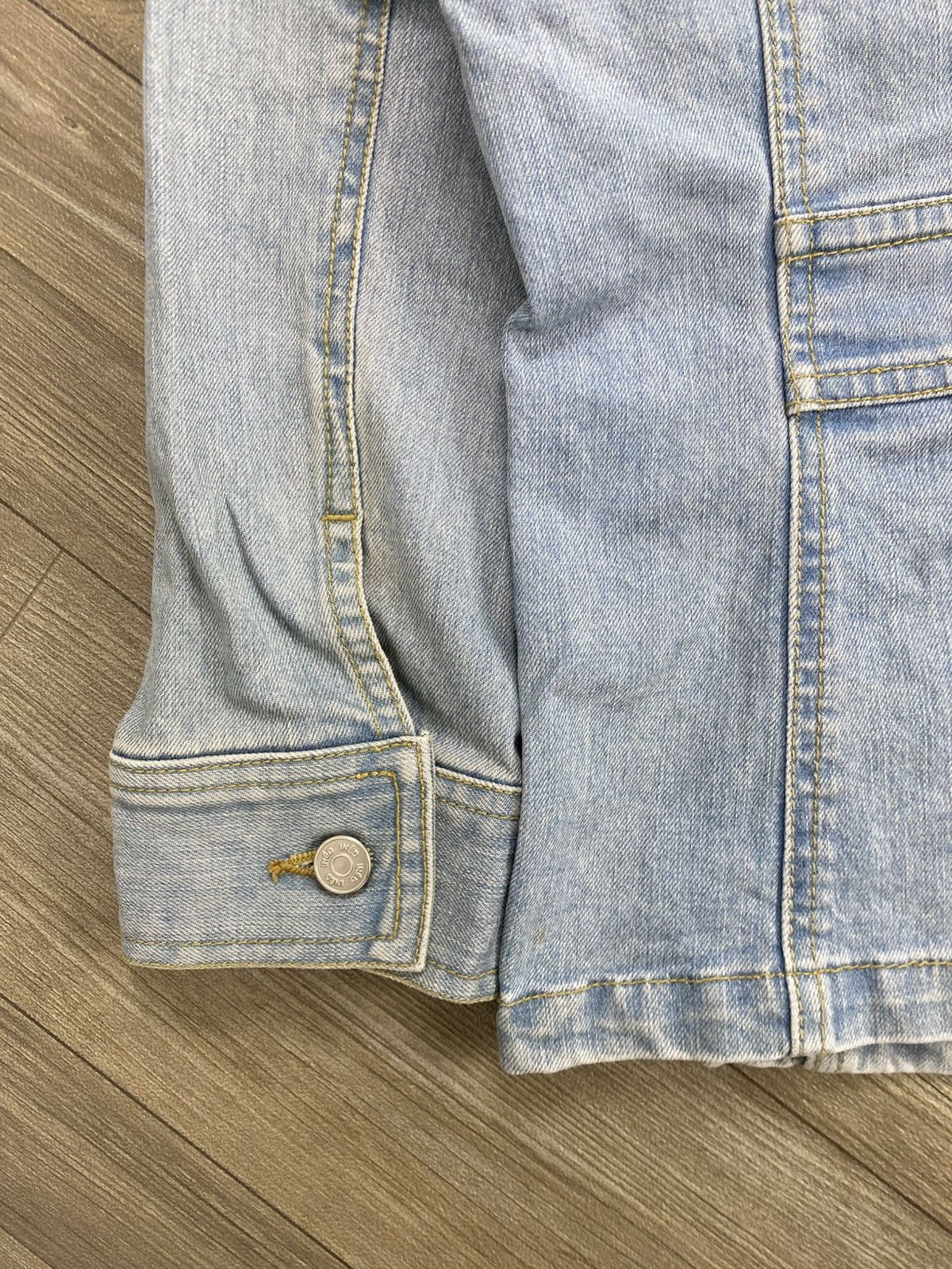 Japanese Brand Vintage Ined Homme Yohji Yamamoto Denim Jacket Size XS / US 0-2 / IT 36-38 - 10 Thumbnail