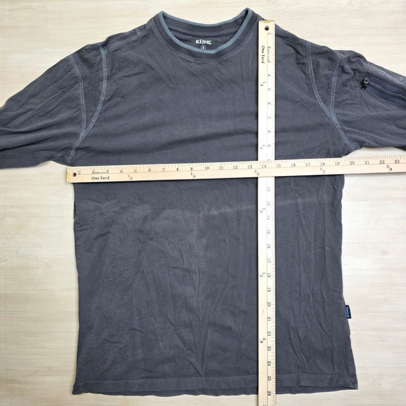 Vintage Kuhl Mens Small Charcoal Organic Cotton Long Sleeve Shirt Zip Pocket Size US S / EU 44-46 / 1 - 4 Thumbnail