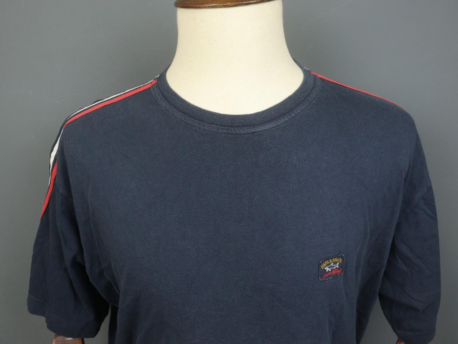 Paul & Shark Paul & Shark Blue 100% Cotton Pullover Tee Shirt Size XL Size US XL / EU 56 / 4 - 2 Thumbnail