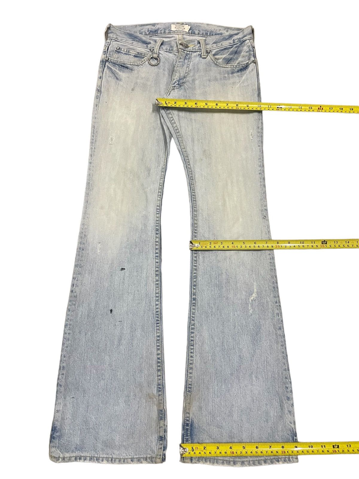 Japanese Brand Vintage Japanese Denim Womenswear Low Waisted Flare Jeans Size 30" / US 8 / IT 44 - 13 Thumbnail