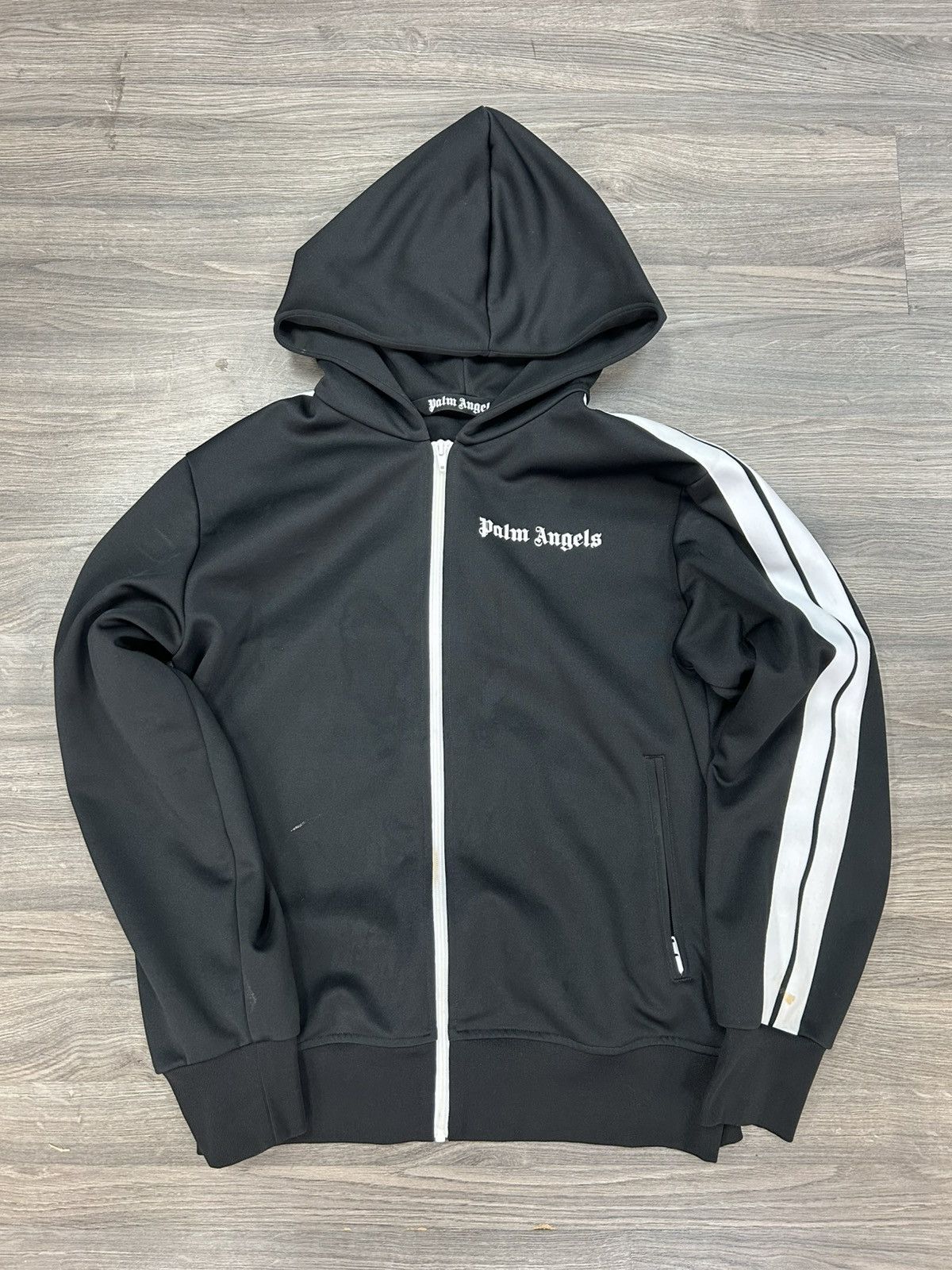 Moncler × Palm Angels Palm Angels x Moncler Black Zip up Hoodie