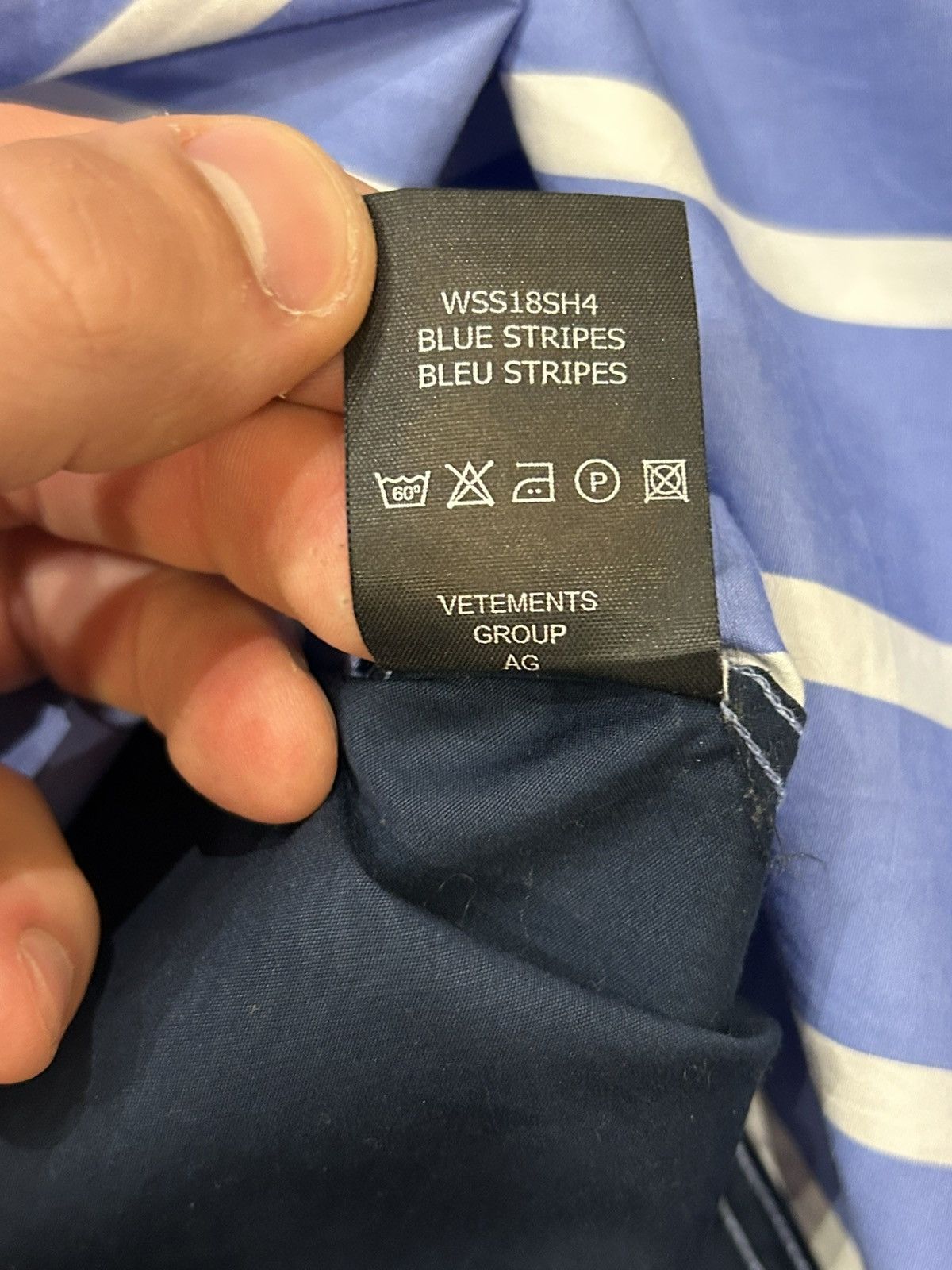 Vetements Vetements SS18 Dual Striped Button Down Size US XS / EU 42 / 0 - 6 Thumbnail