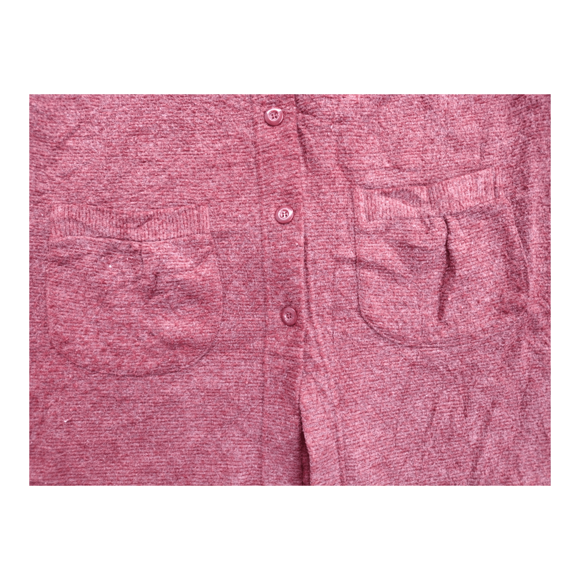 Japanese Brand × Vintage Royal Garden Japan Brand Long Sleeve Maroon Button Sweater Size M / US 6-8 / IT 42-44 - 6 Thumbnail