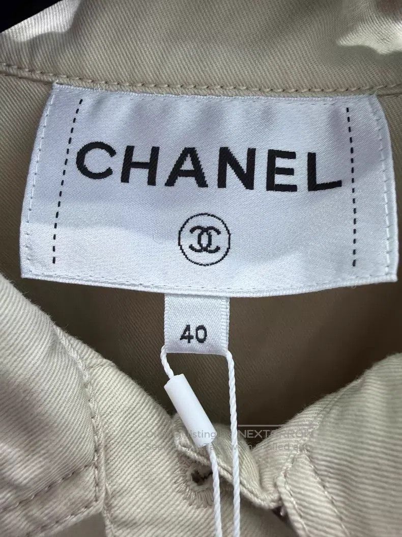 Chanel Chanel Beige denim jacket Size S / US 4 / IT 40 - 4 Thumbnail