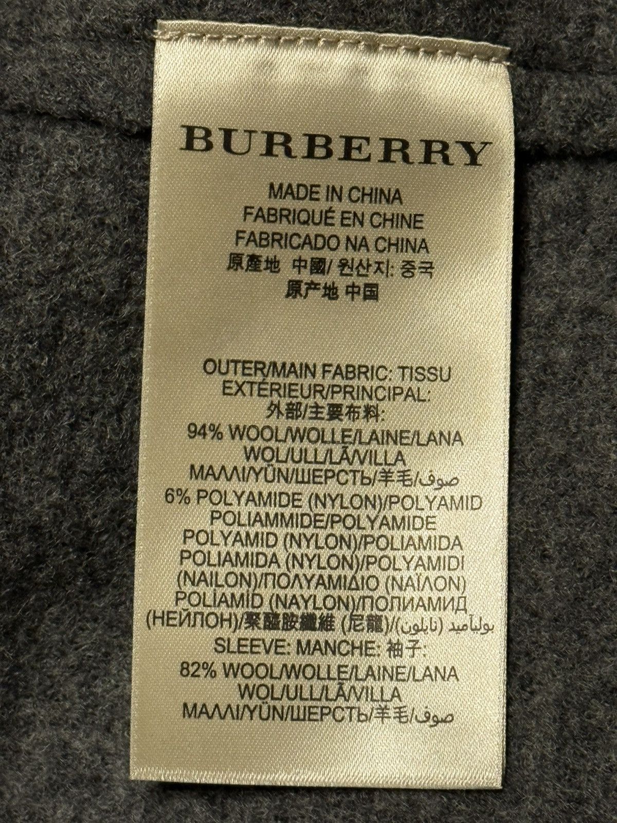 Burberry Burberry Grey Wool Blazer Size 36R - 5 Thumbnail