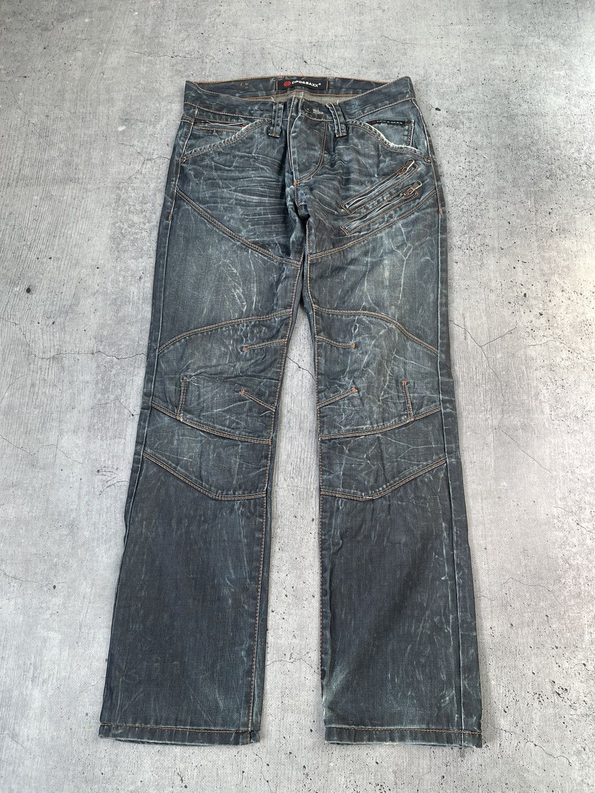 Other Rare Cipo Baxx Embroidered Jeans Pants Japanese Avant Garde Size US 31 - 7 Thumbnail