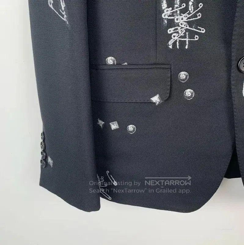 Alexander McQueen Alexander McQueen Black Wool Embellished Jacket . Size US S / EU 44-46 / 1 - 3 Thumbnail