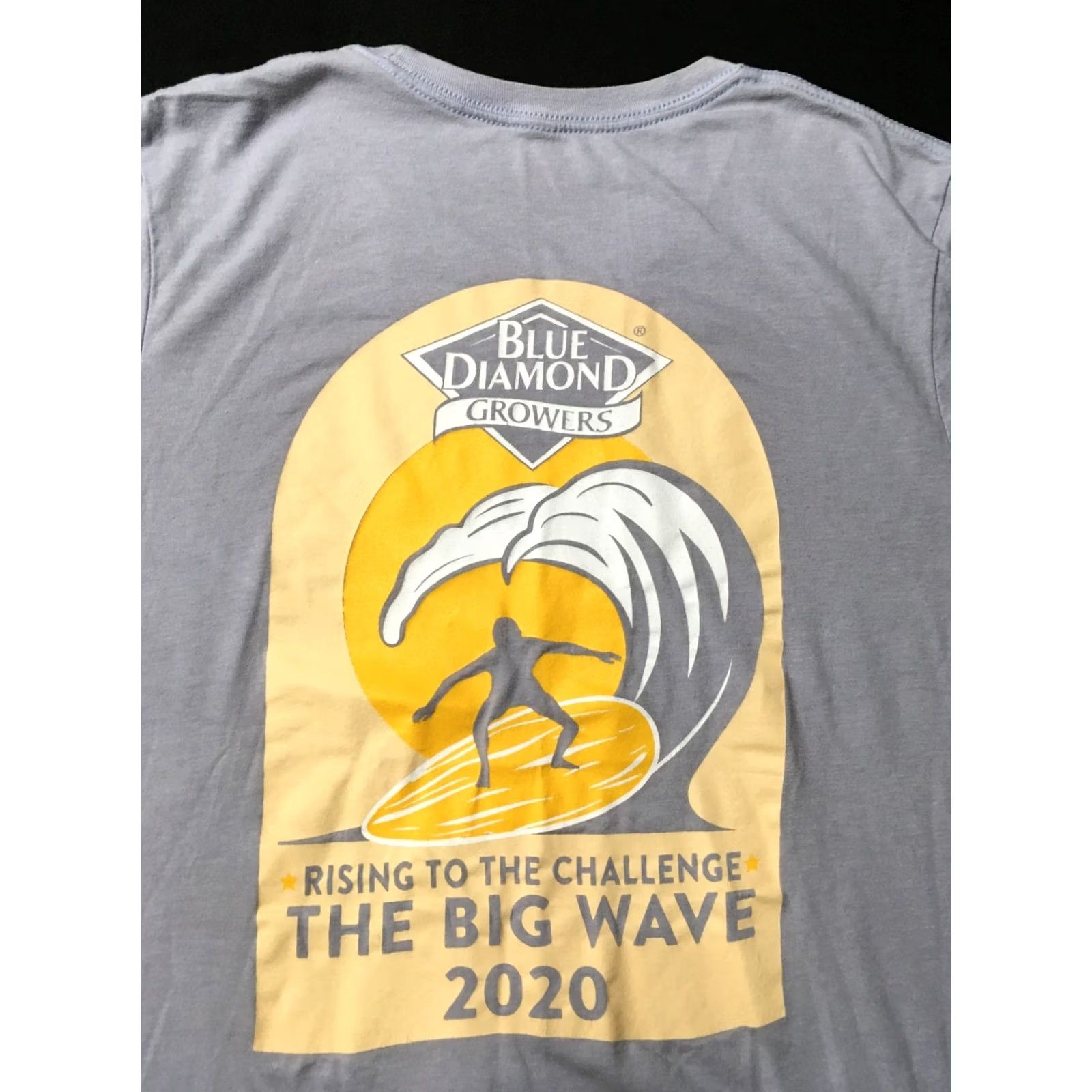 Doublet The Big Wave T-Shirt Surf Skate Men’s XL BLUE GRAY double sided Size US XL / EU 56 / 4 - 2 Thumbnail