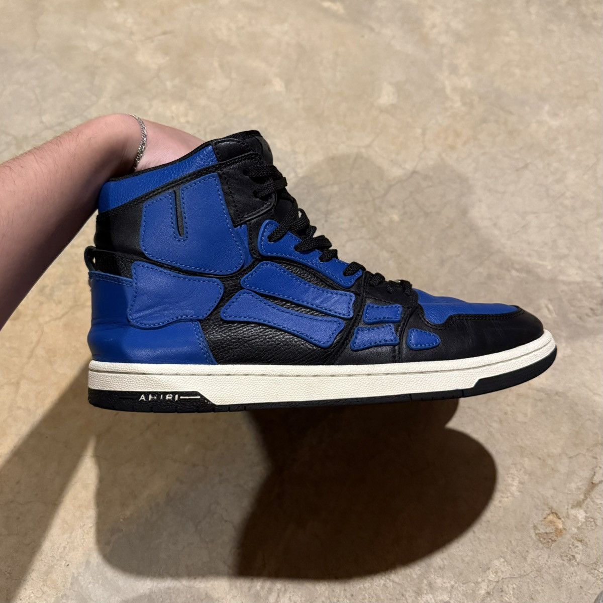 Amiri Amiri Skel Top High Sneaker Black Blue US 11 Size US 11 / EU 44 - 7 Thumbnail