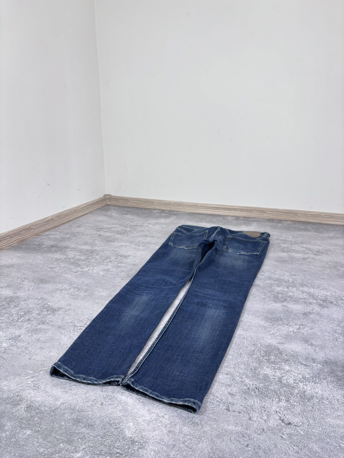 Allsaints AllSaints Cigarette Men’s Navy Blue Denim Jeans Skinny Slim Size US 32 / EU 48 - 16 Thumbnail