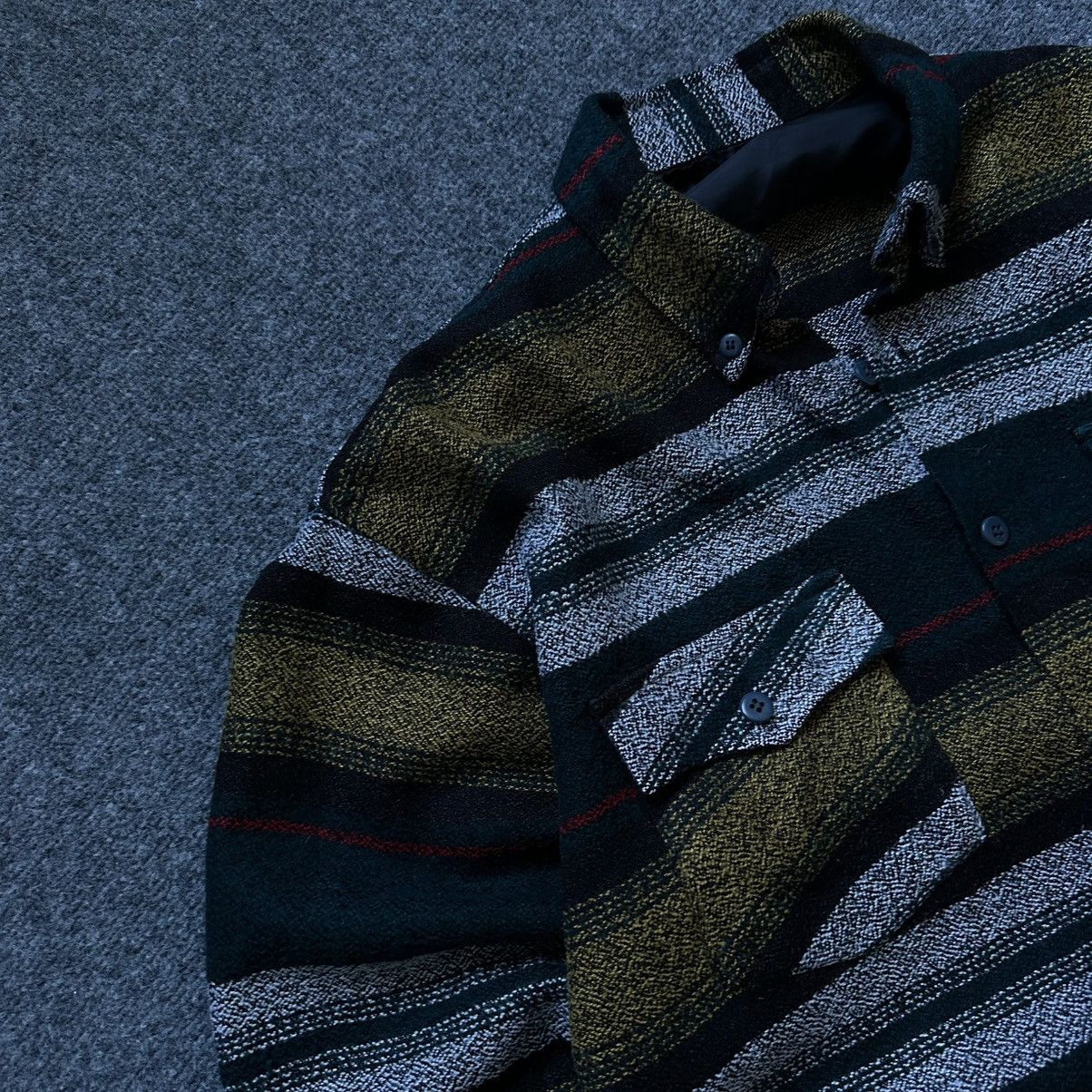 Western Rise VTG Stripped Shirt Button Up Size XL Western 00s USA Hype Size US XL / EU 56 / 4 - 9 Thumbnail