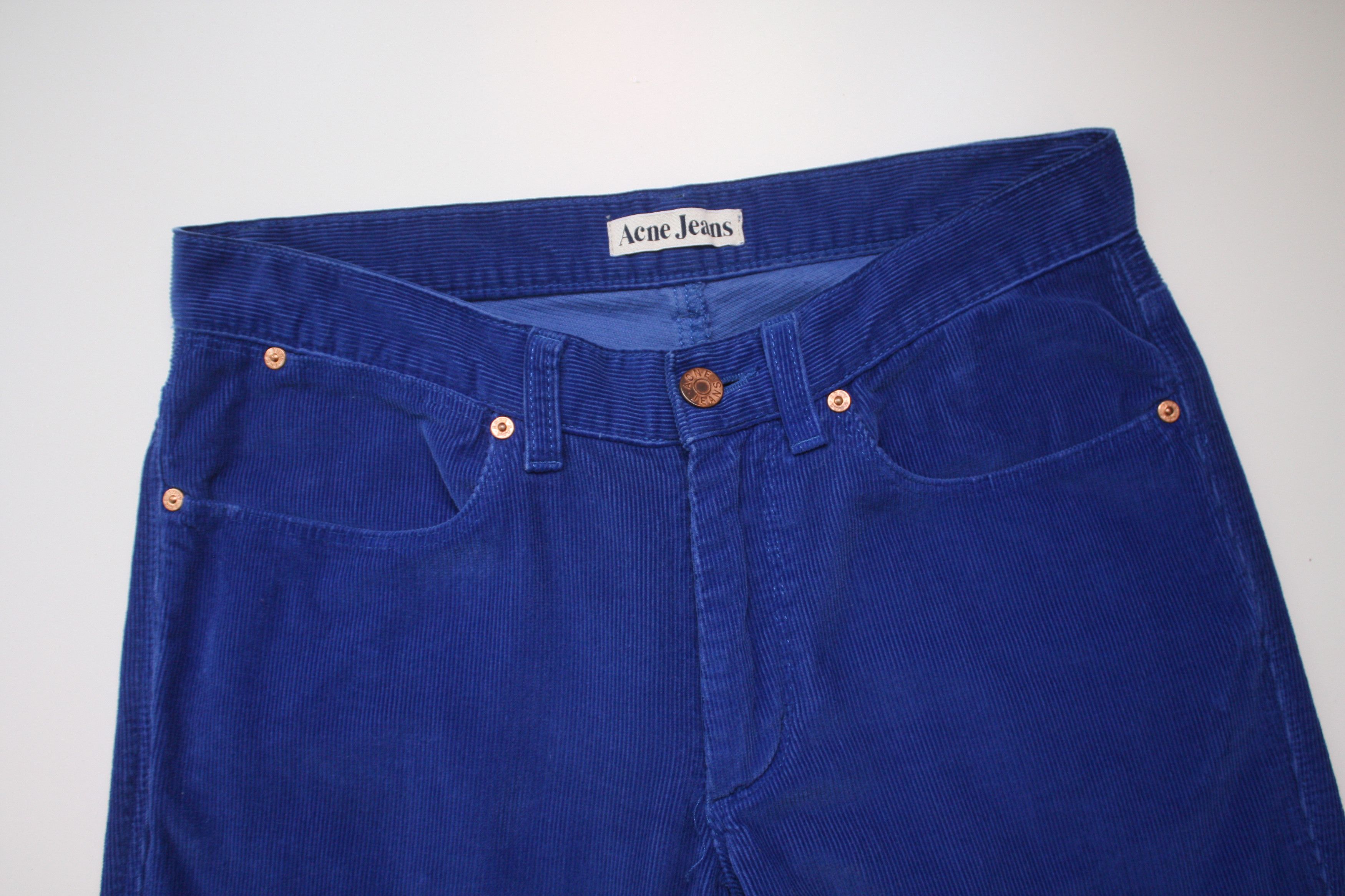 Acne Studios Acne Jeans Max Blue Cord Pants 31/34 Size US 31 - 4 Thumbnail