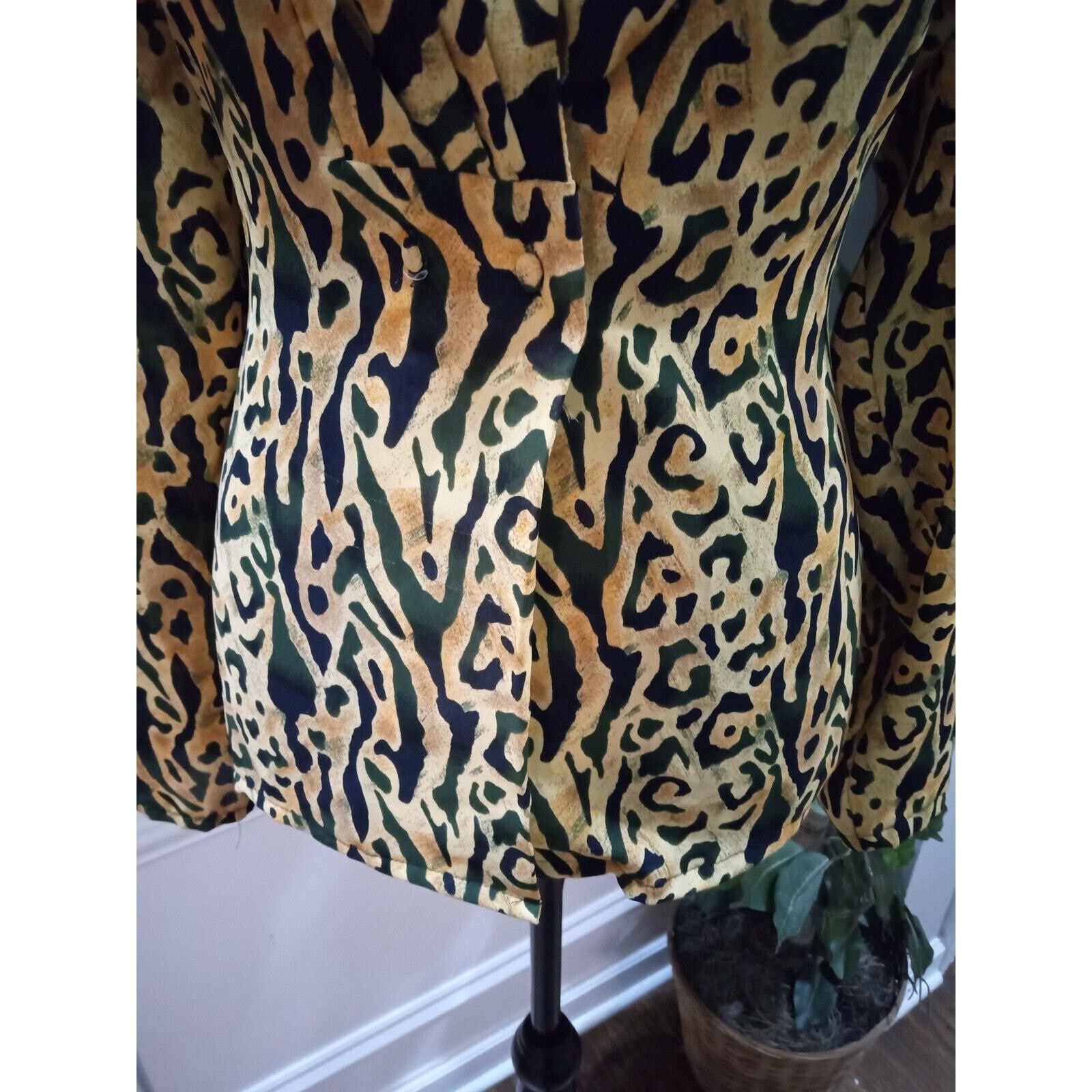 Other Vintage Lauren Lee Leopard Print Button Front Top 2X Size XXL / US 16-18 / IT 52-54 - 3 Thumbnail