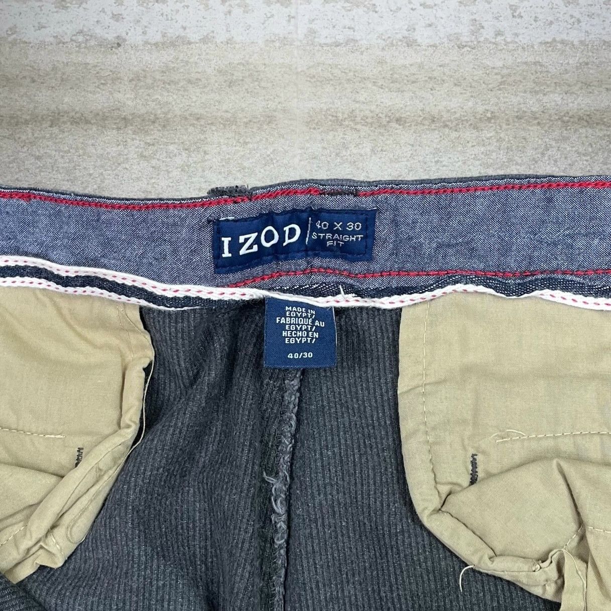 Izod Vintage Y2K Izod Corduroy Pants 40x30 Regular Straight Grey Size US 40 / EU 56 - 4 Thumbnail