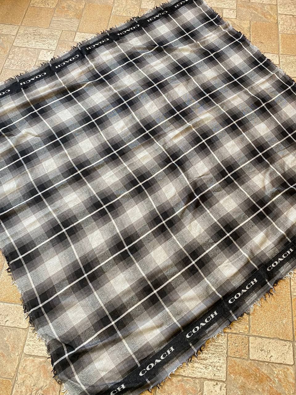 Coach Coach Check Logo Square Scarf Size ONE SIZE - 5 Thumbnail
