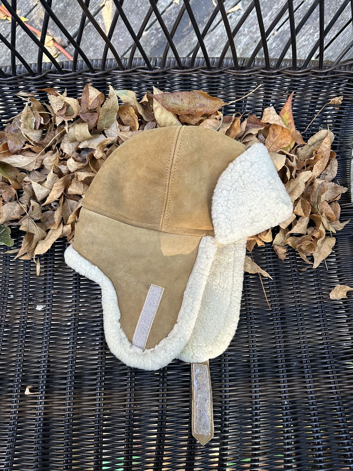 Vintage Vintage 70s Eddie Bauer Shearling Hat / Trapper Hat Grailed